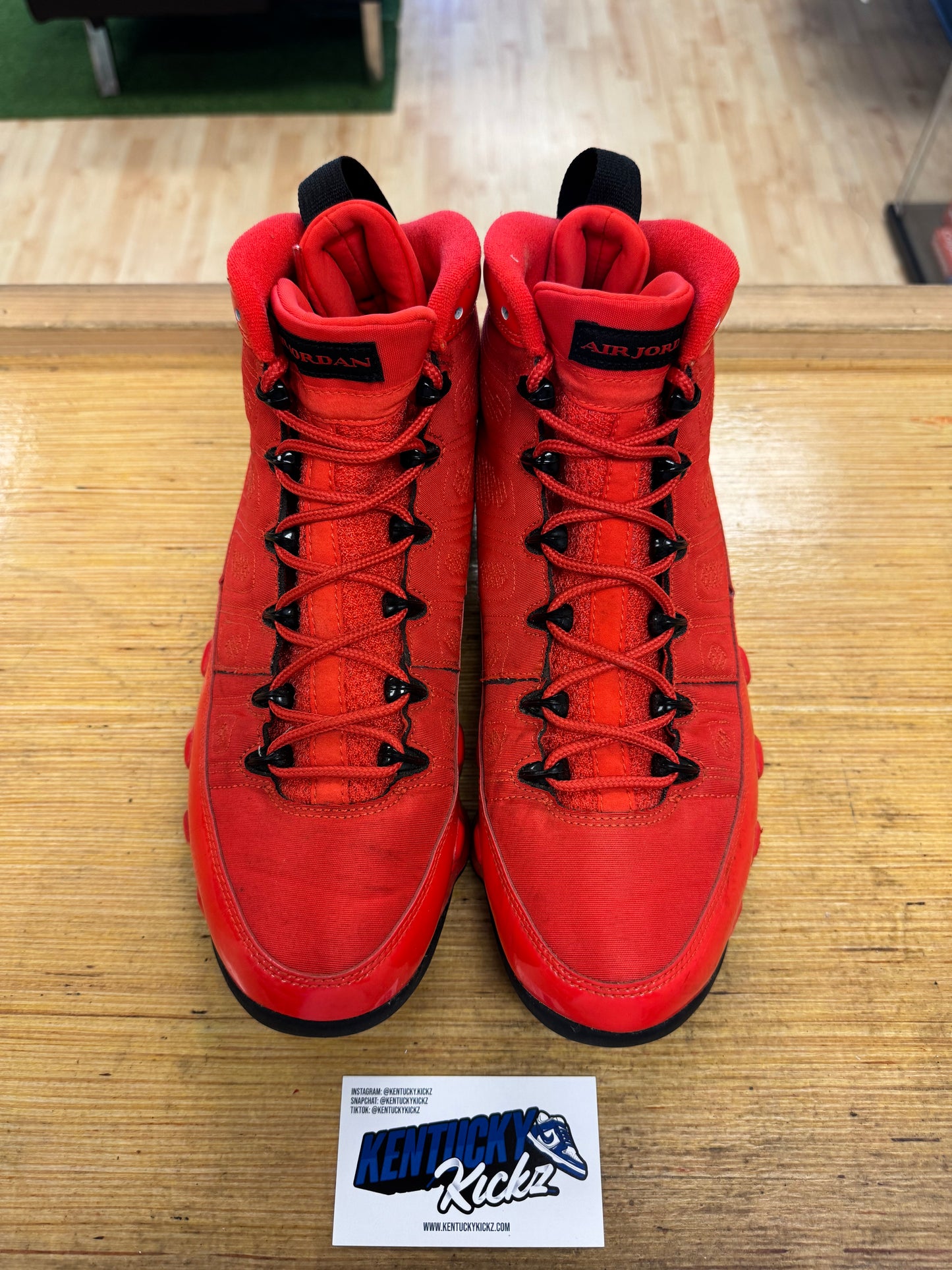 Jordan 9 Retro “Chile Red” (Sz 10.5)