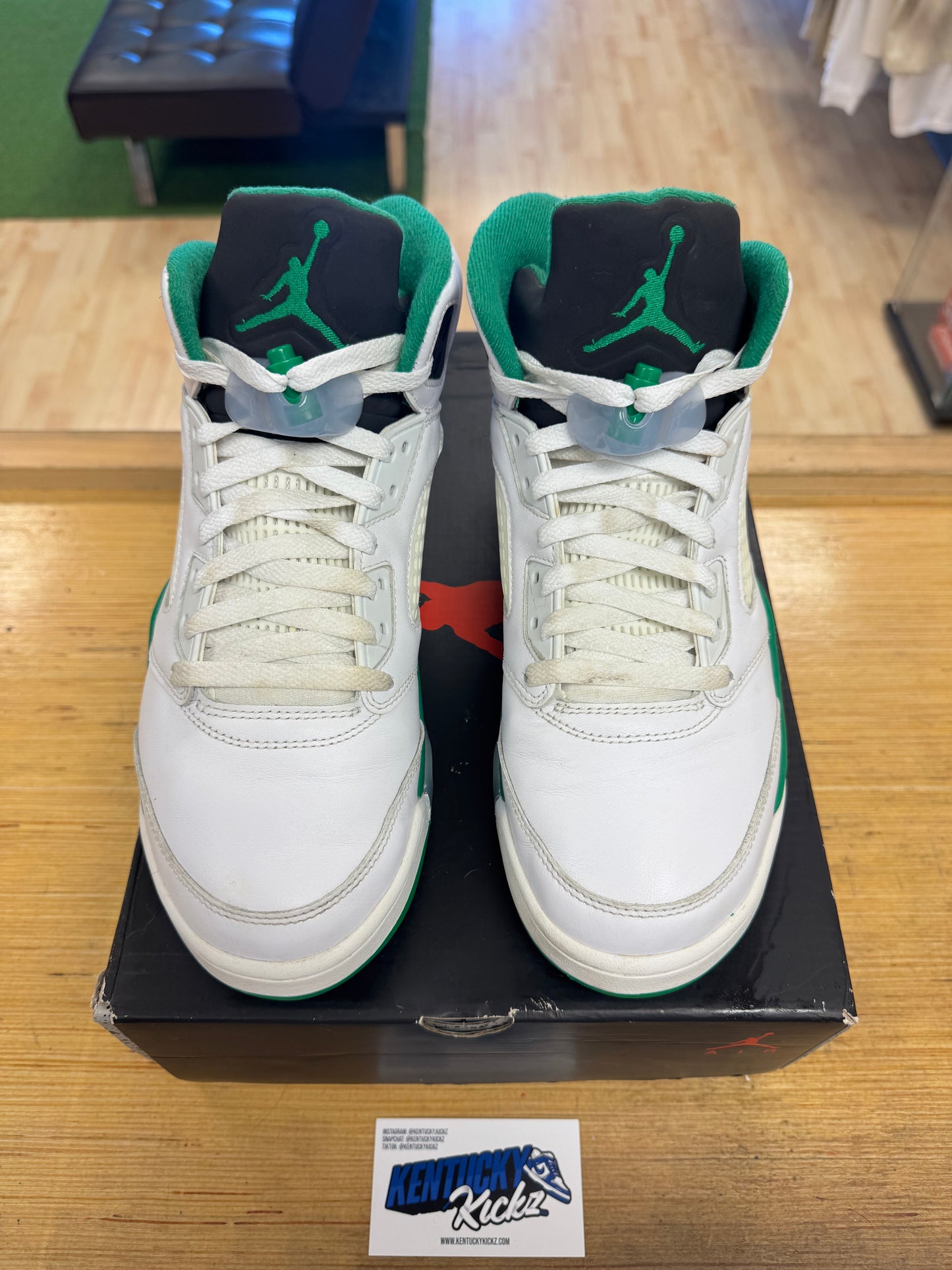 Jordan 5 Retro “Lucky Green” (Sz 11W / 9.5 Men)