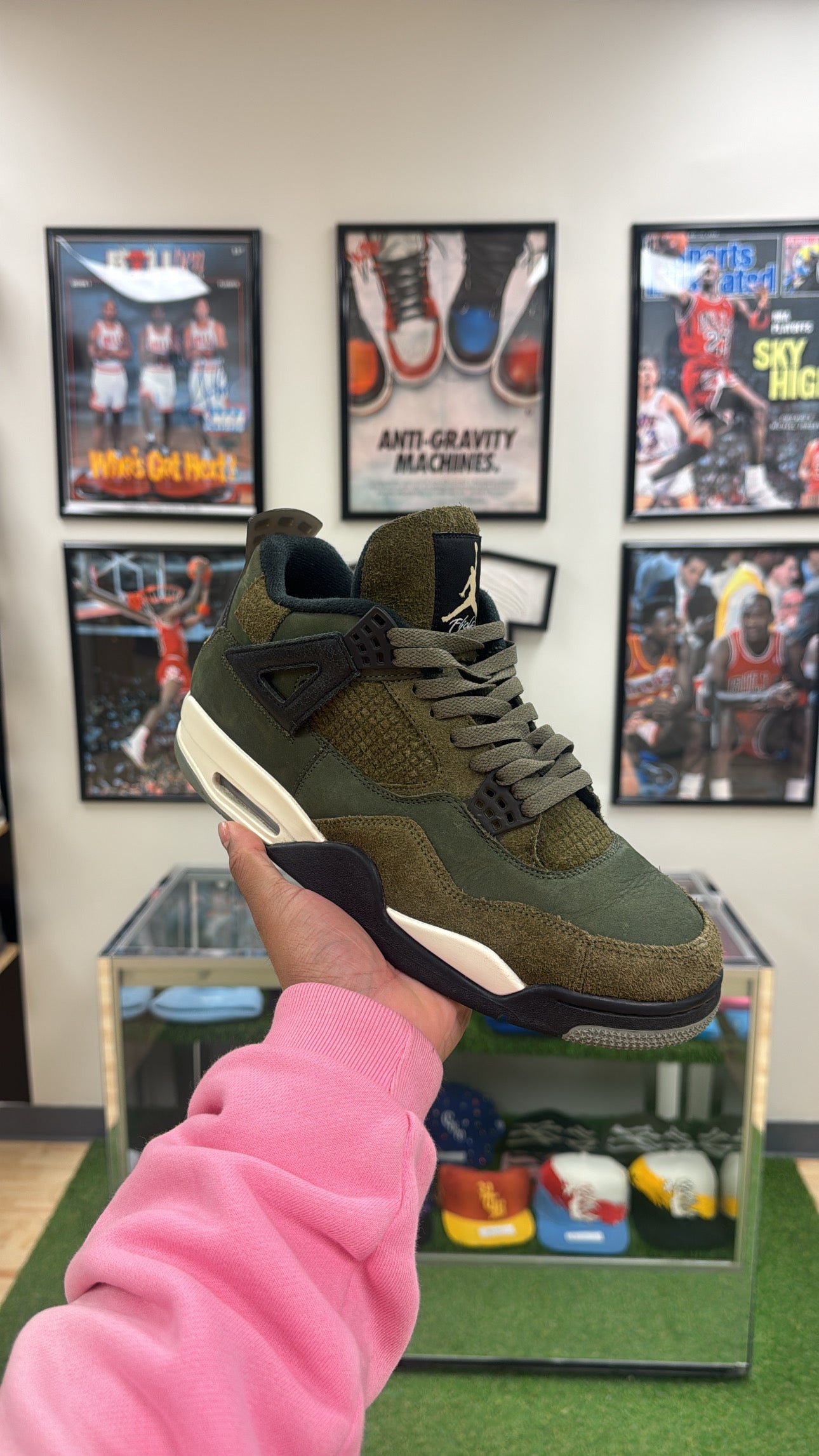 Jordan 4 Retro “Craft Medium Olive” (Sz 10.5)