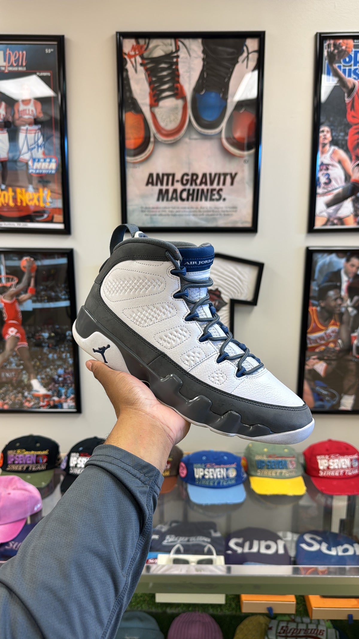 Jordan 9 Retro “Flint Grey French Blue” (Sz 11)