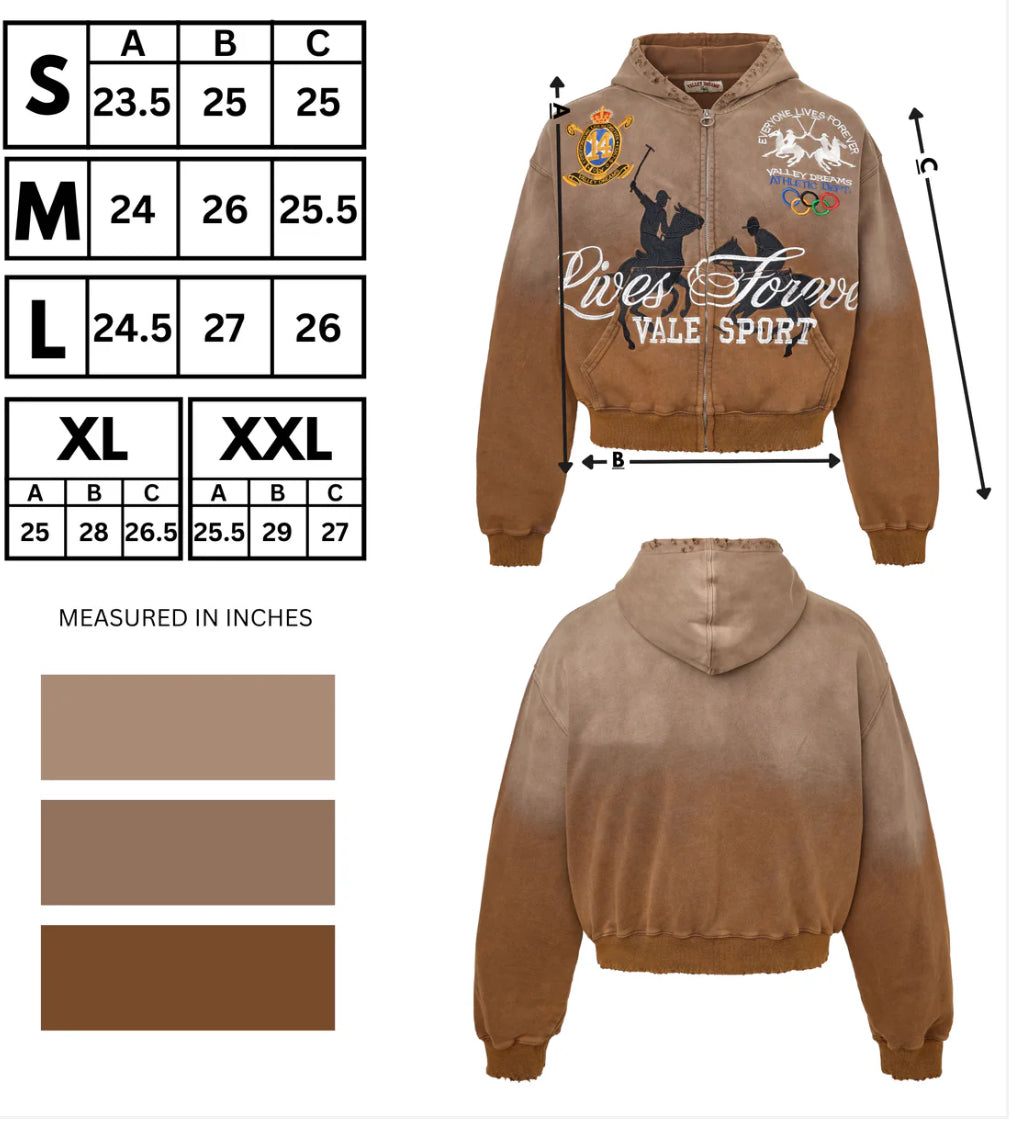 “Vale” VANDERBILT ZIP UP