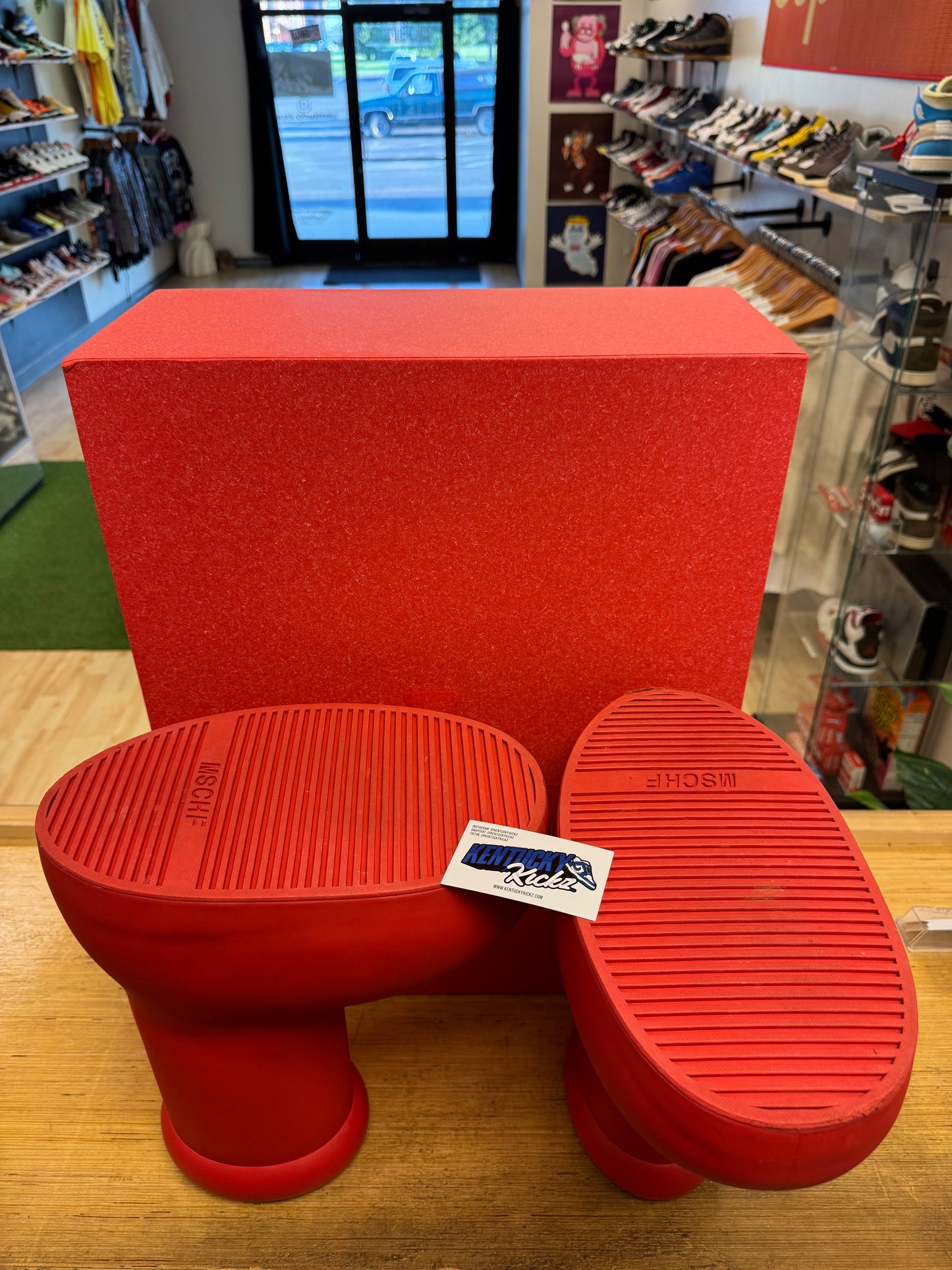 MSCHF “Big Red Boots” (Sz 10)