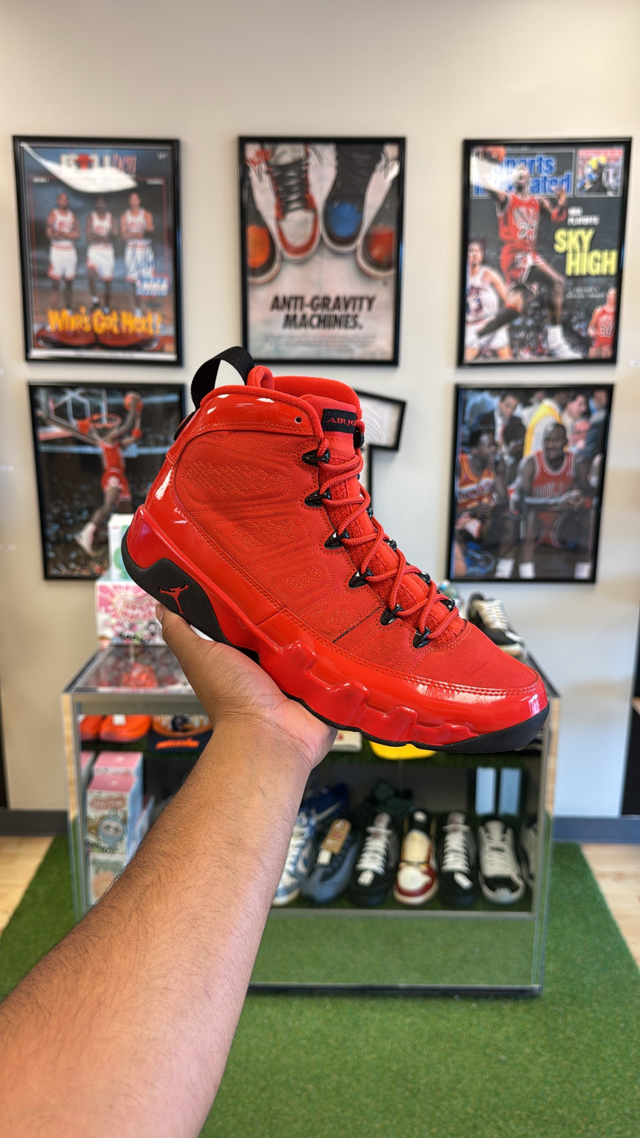 Jordan 9 Retro “Chile Red” (Sz 10.5)