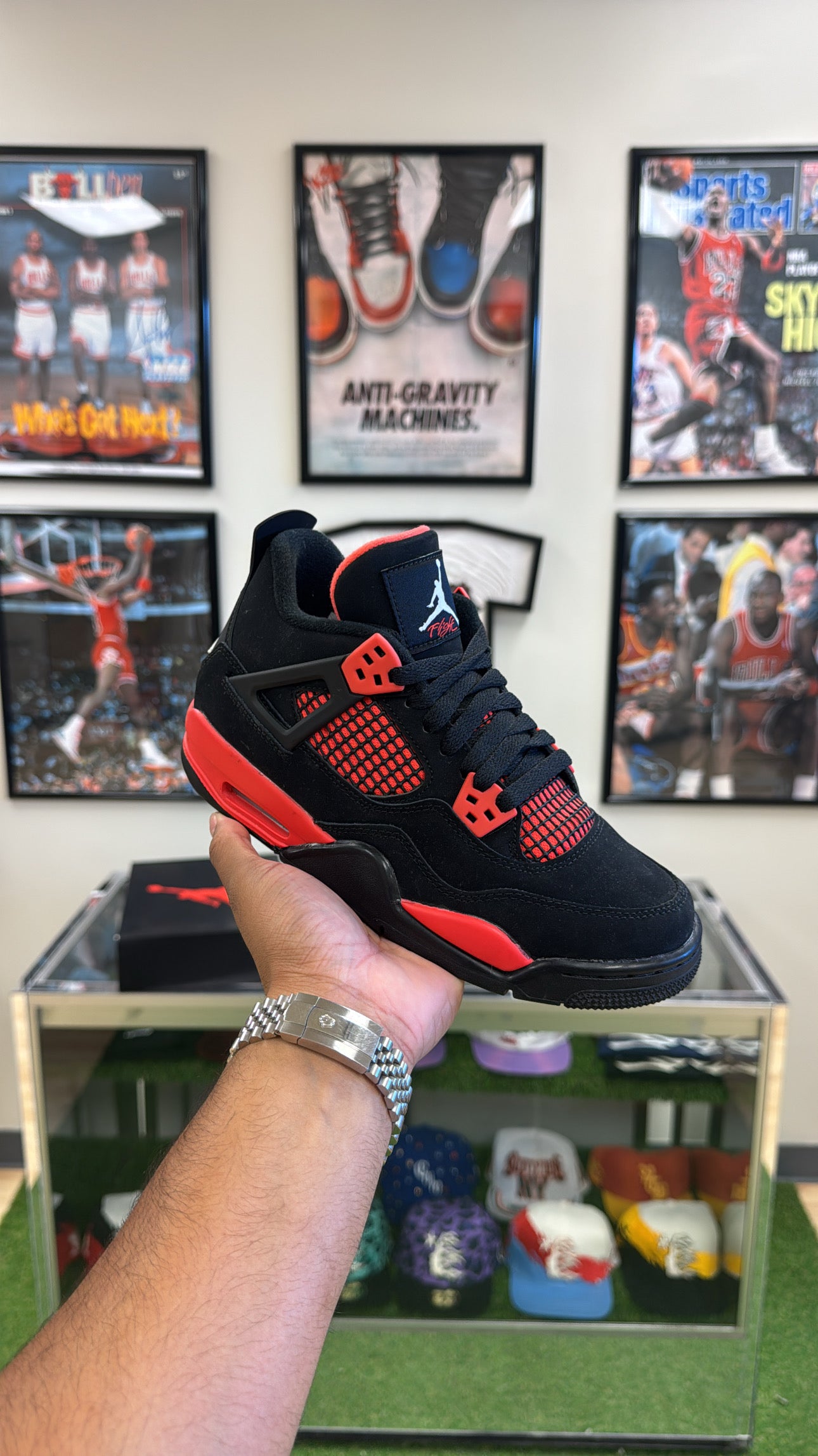 Jordan 4 Retro “Red Thunder” (Sz 5Y)