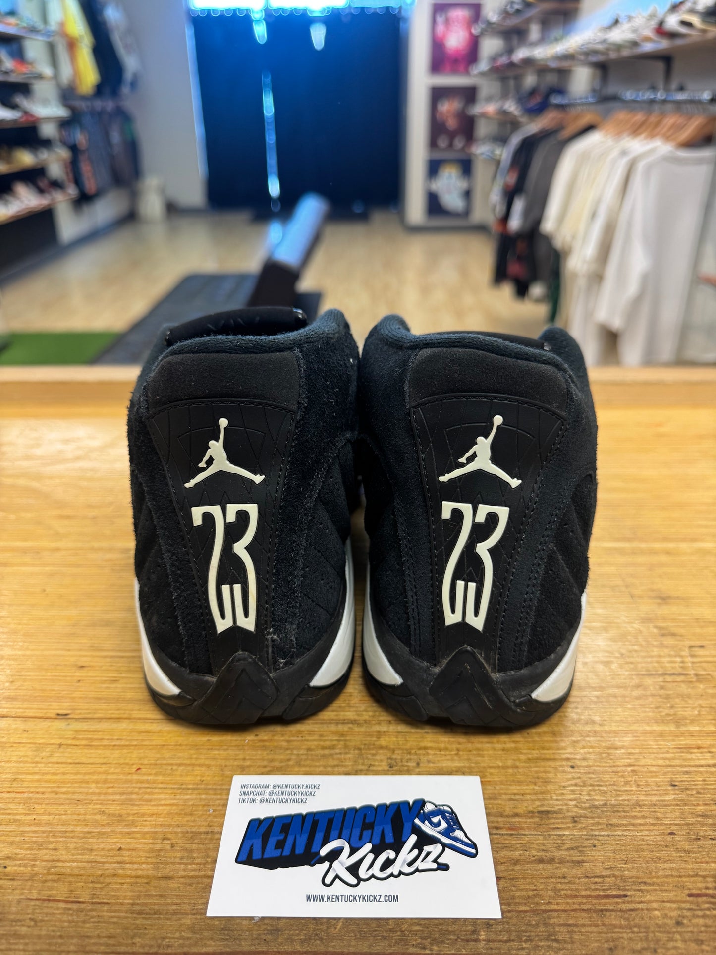 Jordan 14 Retro “Black White” (Sz 10.5)