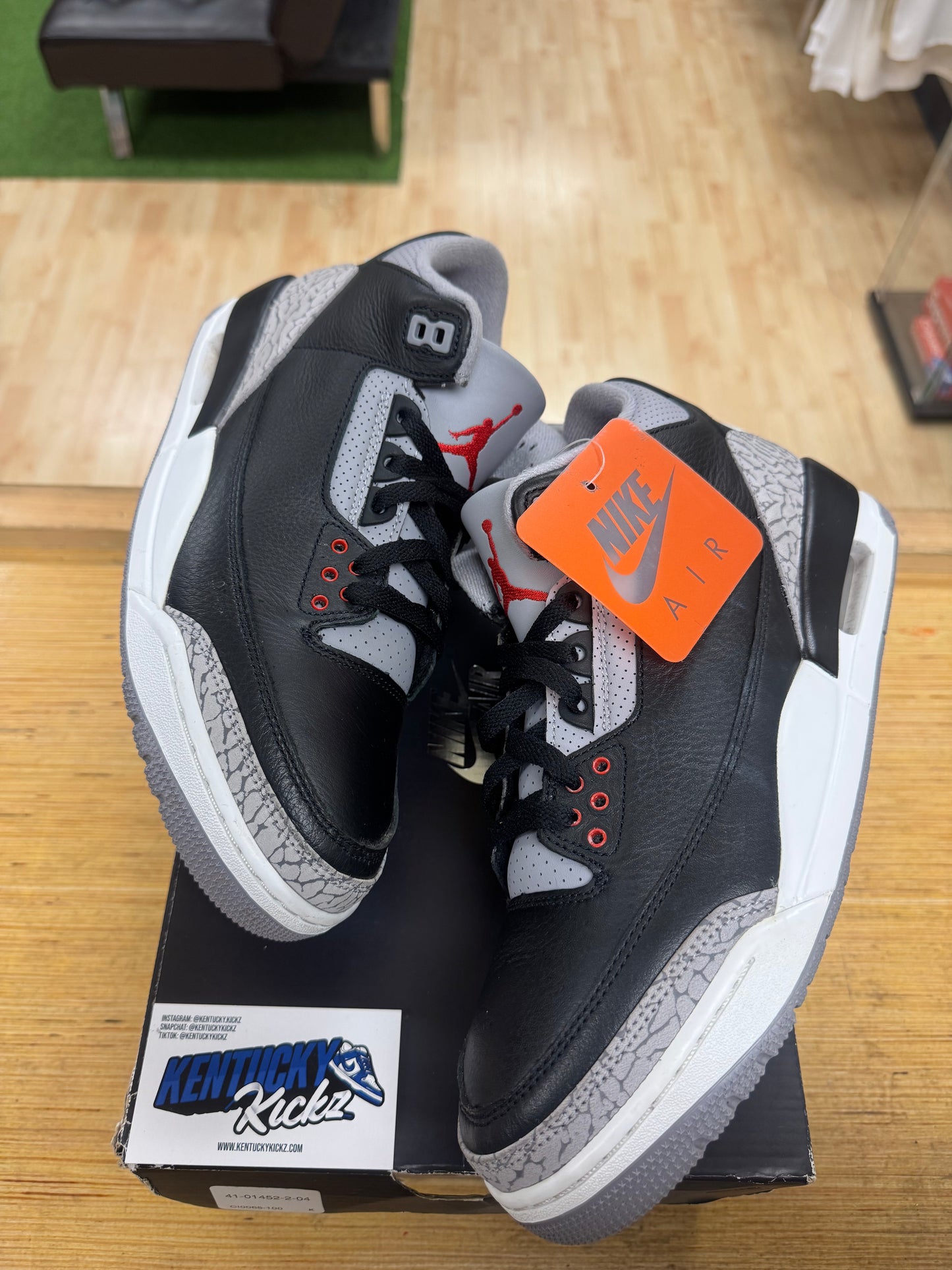 Jordan 3 Retro “Black Cement” (Sz 9.5)