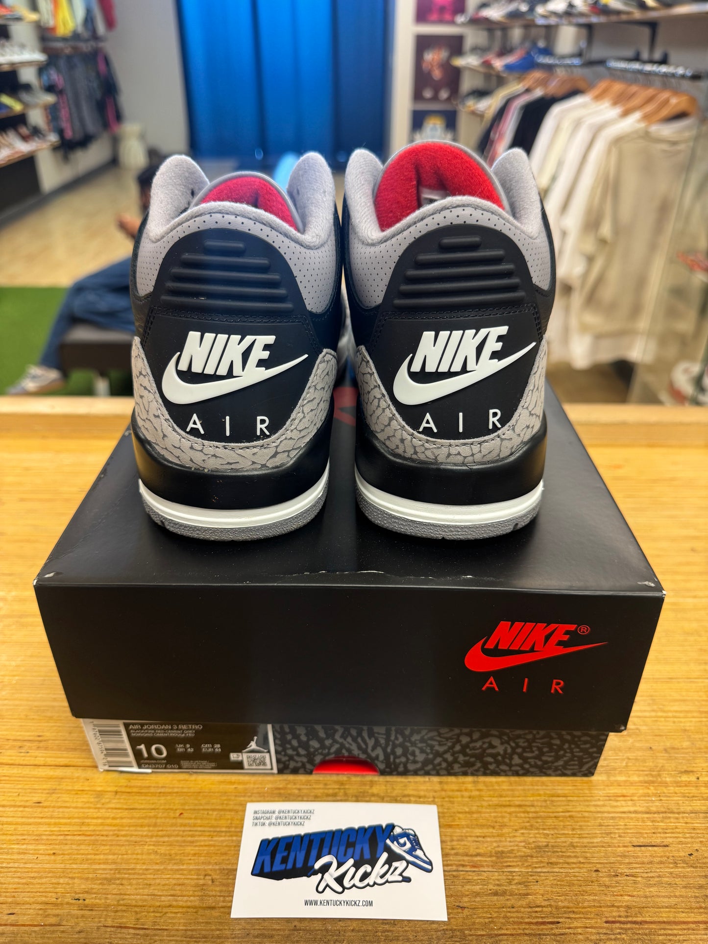 Jordan 3 Retro OG “Black Cement” 2024 (Sz 10)