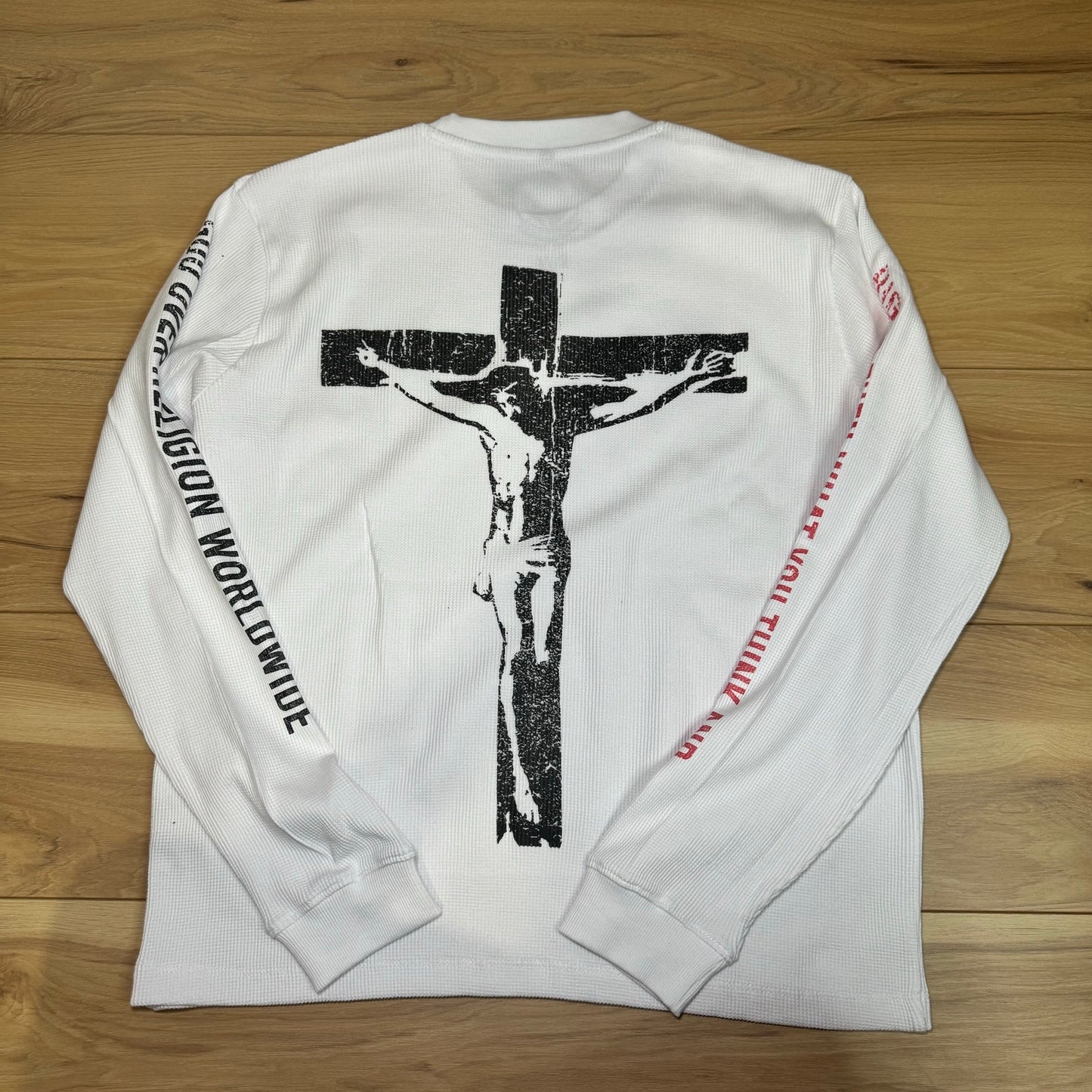 "GOD OVER RELIGION" - THERMAL WHITE