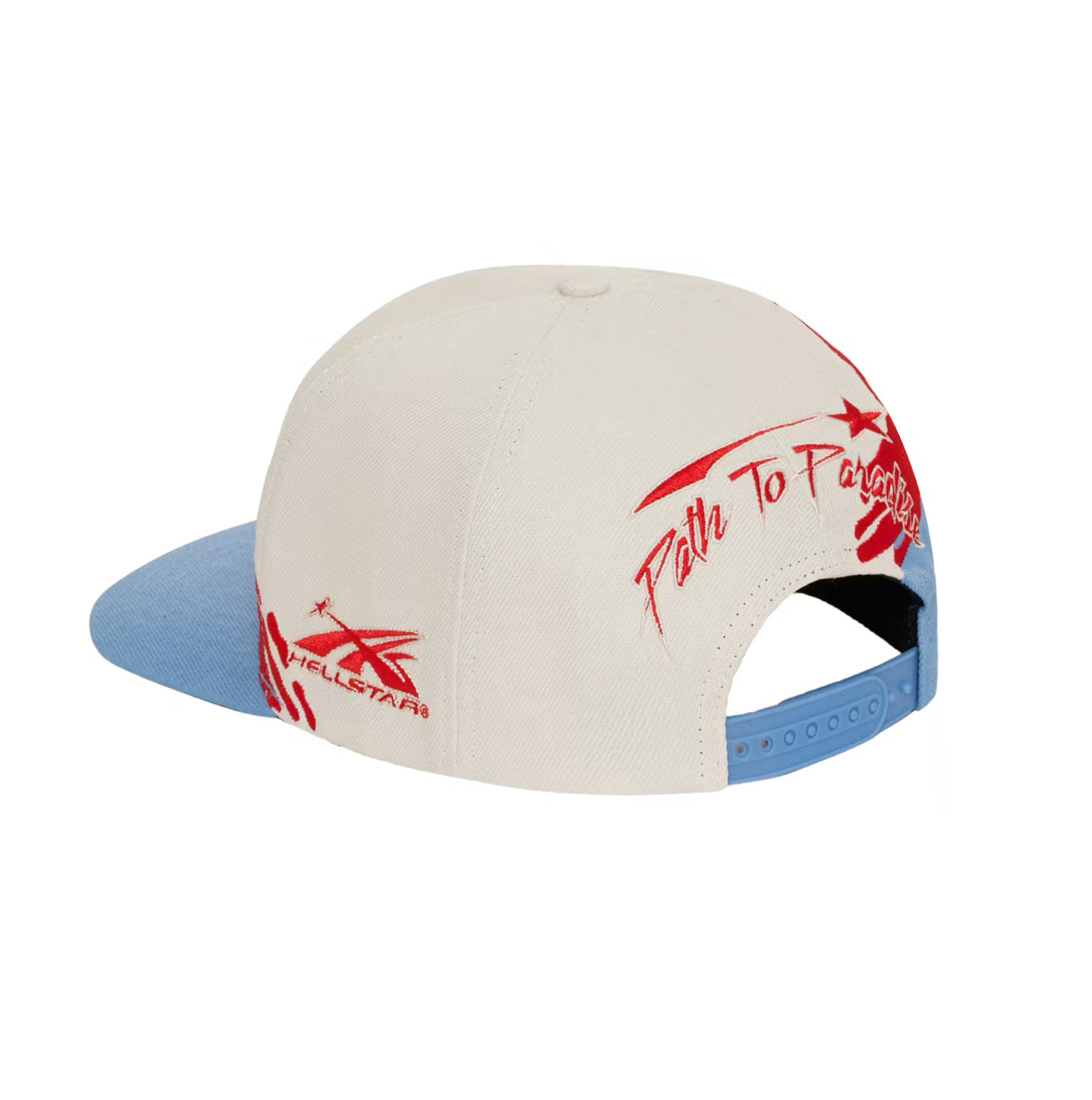 HELLSTAR Paintbrush Snapback Hat “Red/Blue”