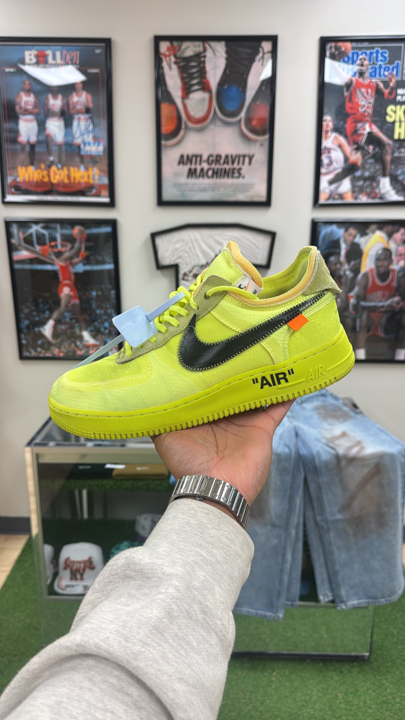 Air Force 1 Low “Off-White Volt” (Sz 10)