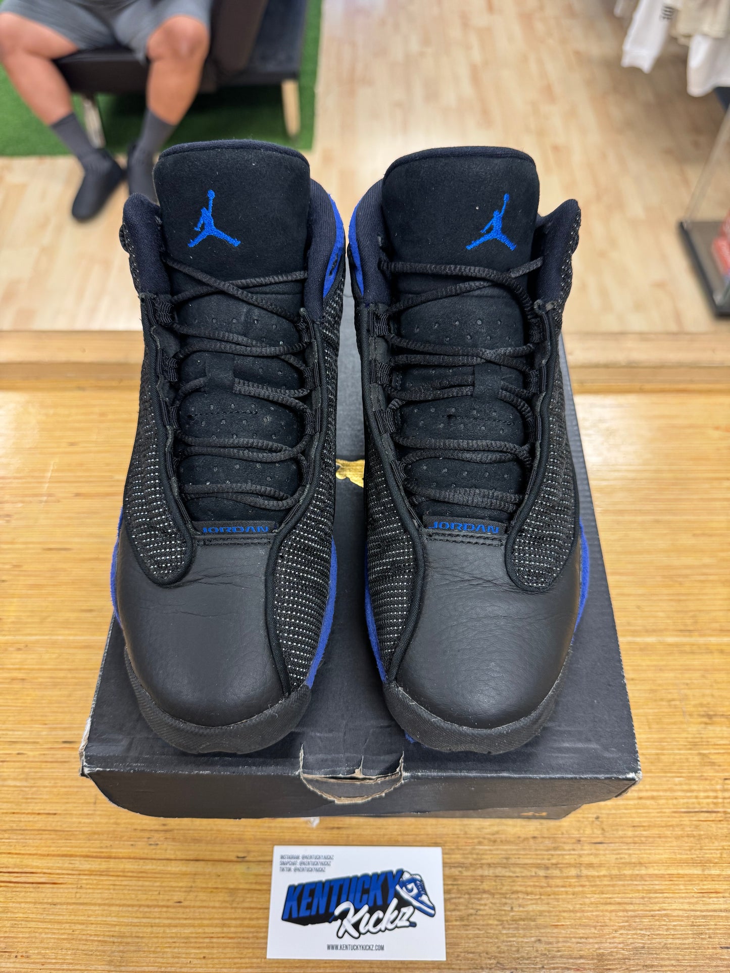 Jordan 13 Retro “Black Hyper Royal” (Sz 5.5Y)