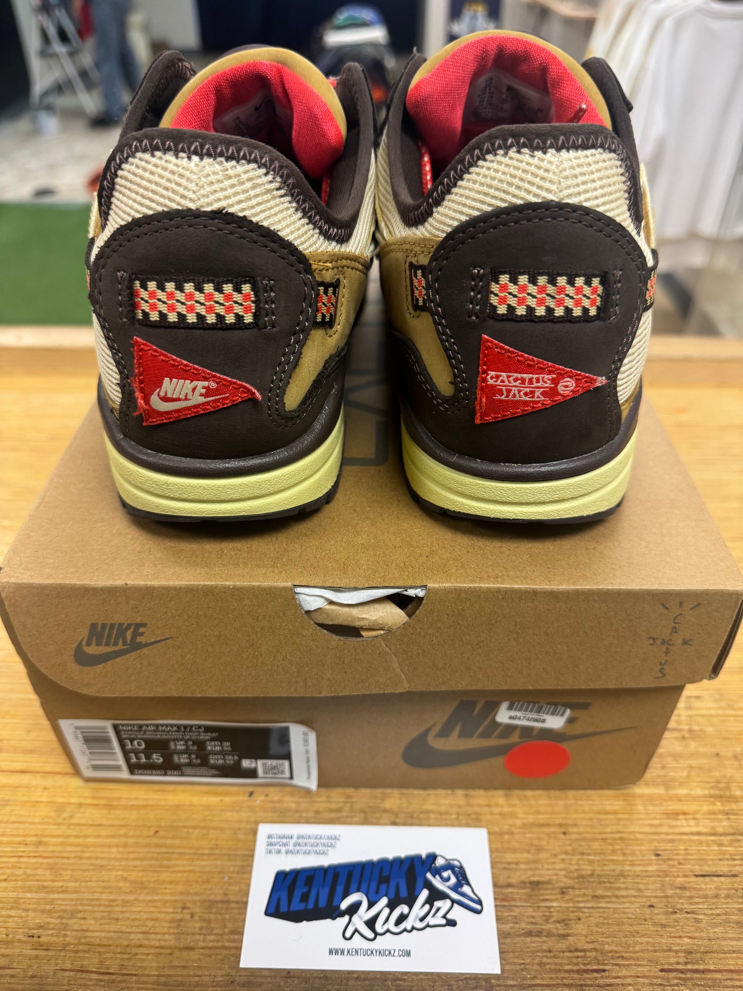Air Max 1 “Travis Scott Cactus Jack Baroque Brown” (Sz 10)