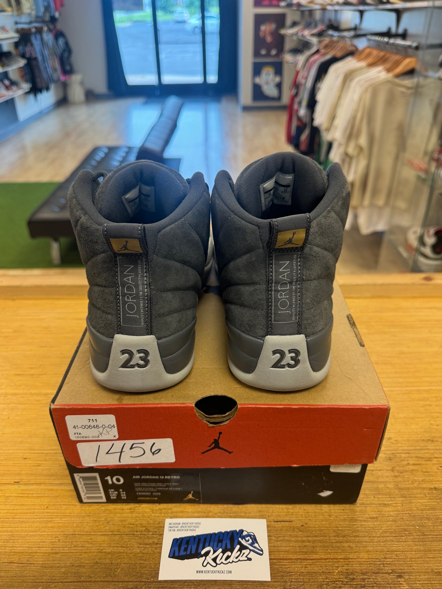 Jordan 12 Retro “Dark Grey” (Sz 10)