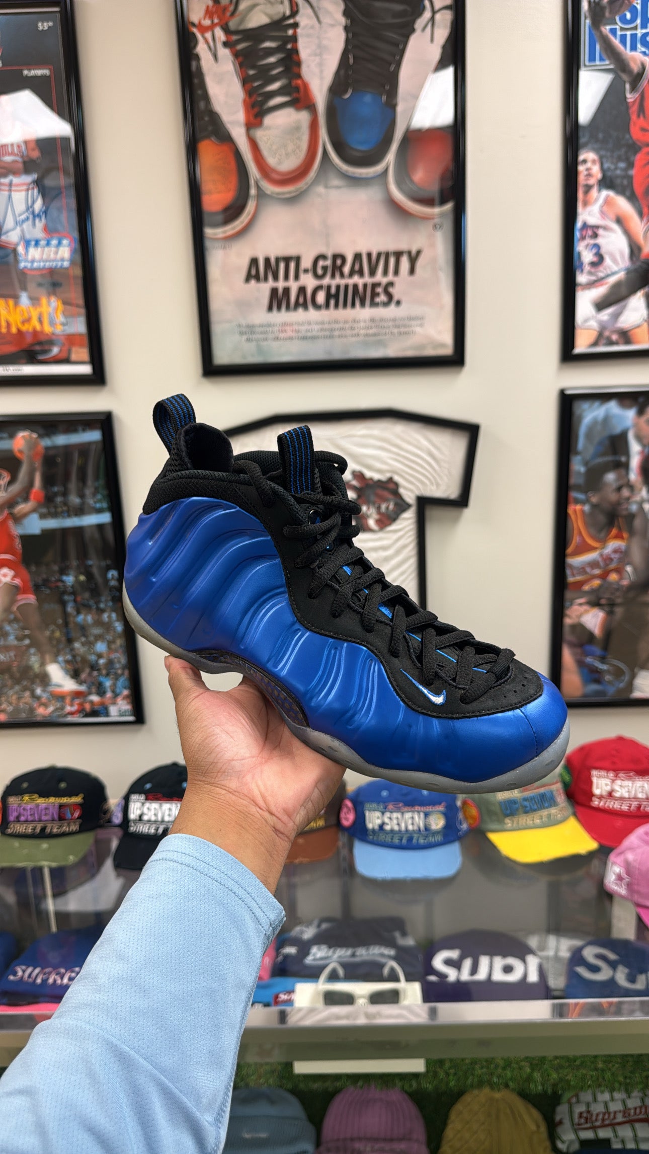 Air Foamposite One “International Blue” (Sz 10)