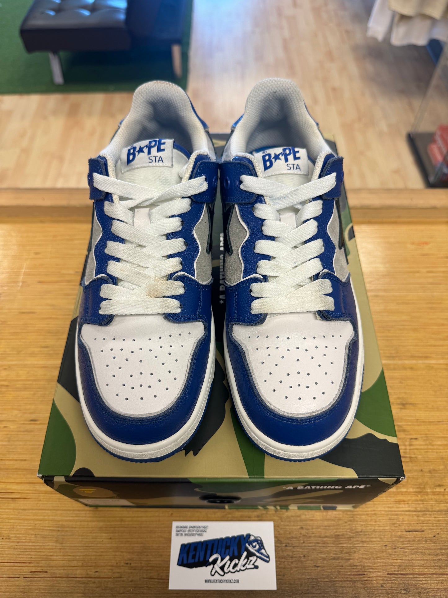 Bathing Ape Bape SK8 Sta “Blue Grey