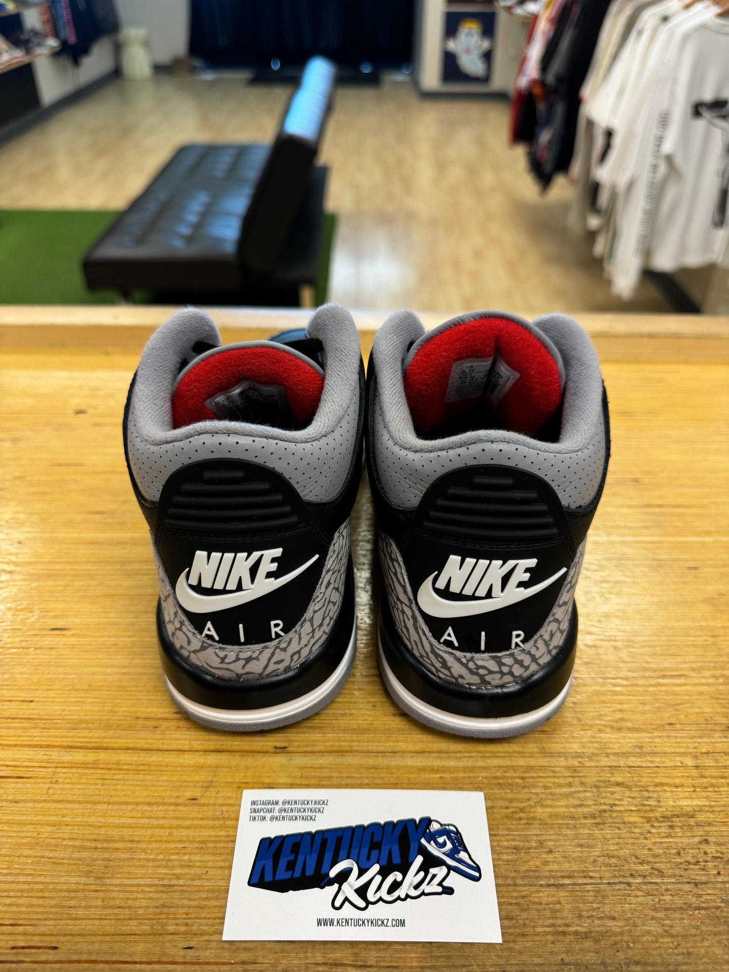Jordan 3 Retro “Black Cement” 2024 (Sz 6.5Y)