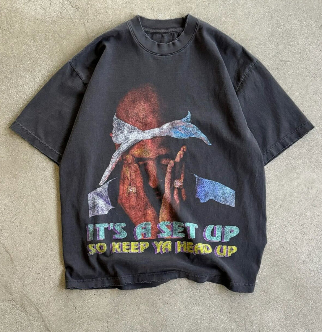 “VintageVault” Head Up Vintage Tee