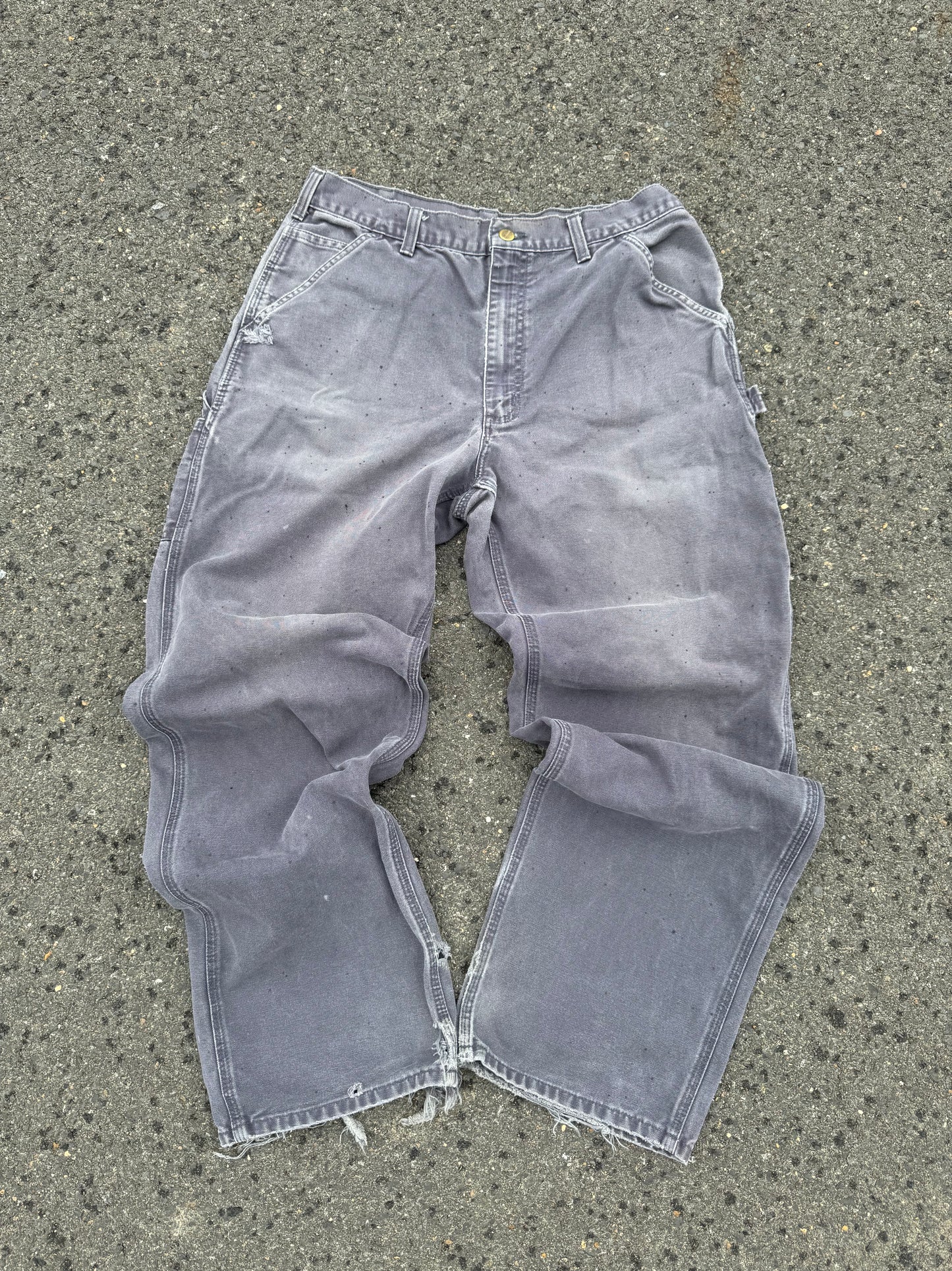 “VINTAGE” Faded Grey Carhartt Jeans - 34 x 34