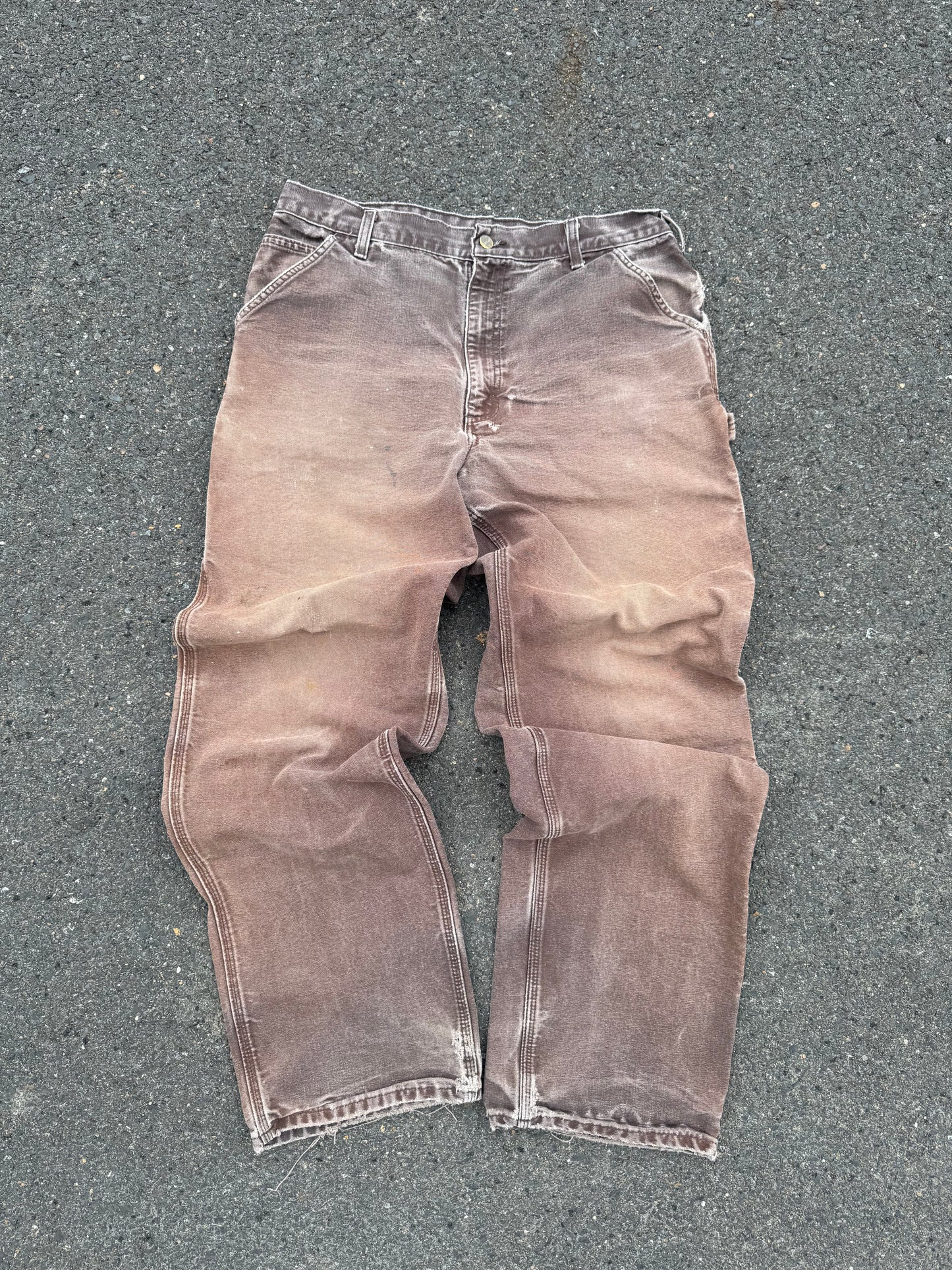 “VINTAGE” Faded Brown Carhartt Jeans - 36 X 36