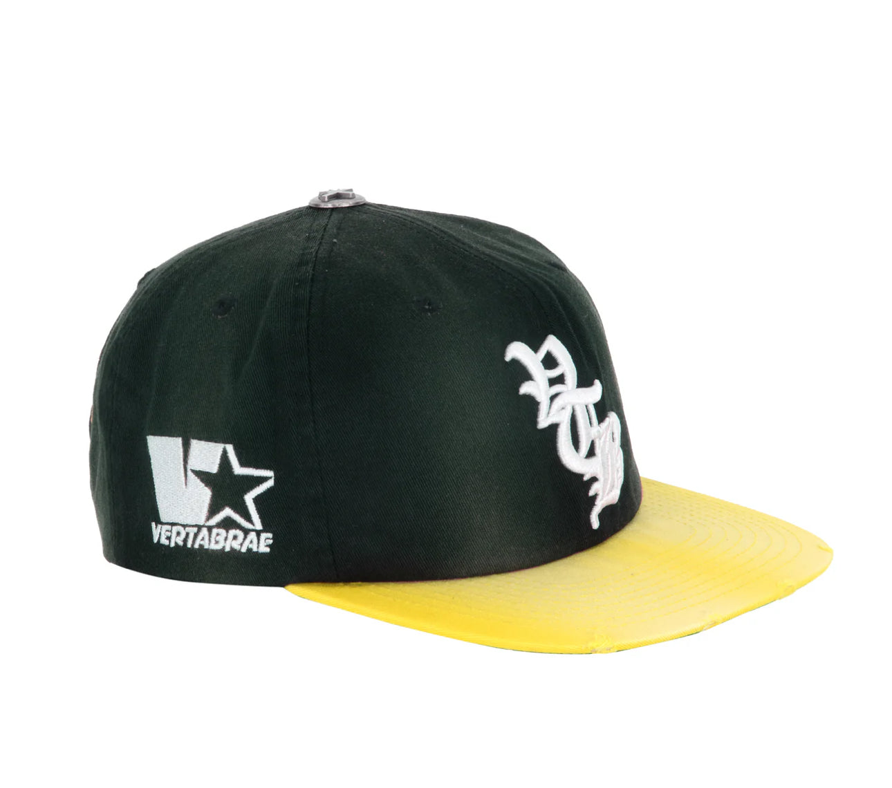 “Vertabrae” BLACK & YELLOW SNAPBACK