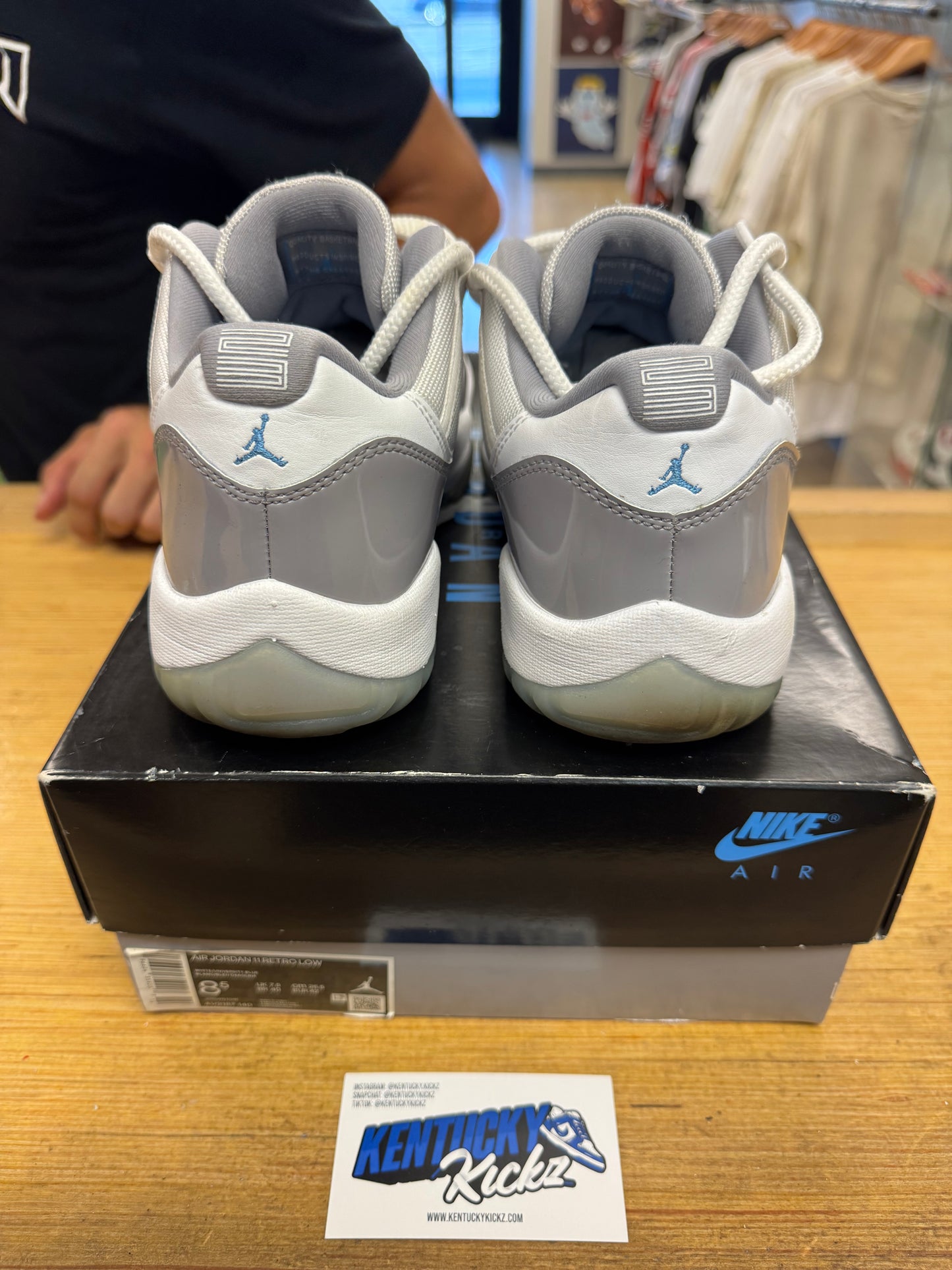 Jordan 11 Low “Cement Grey” (Sz 8.5)