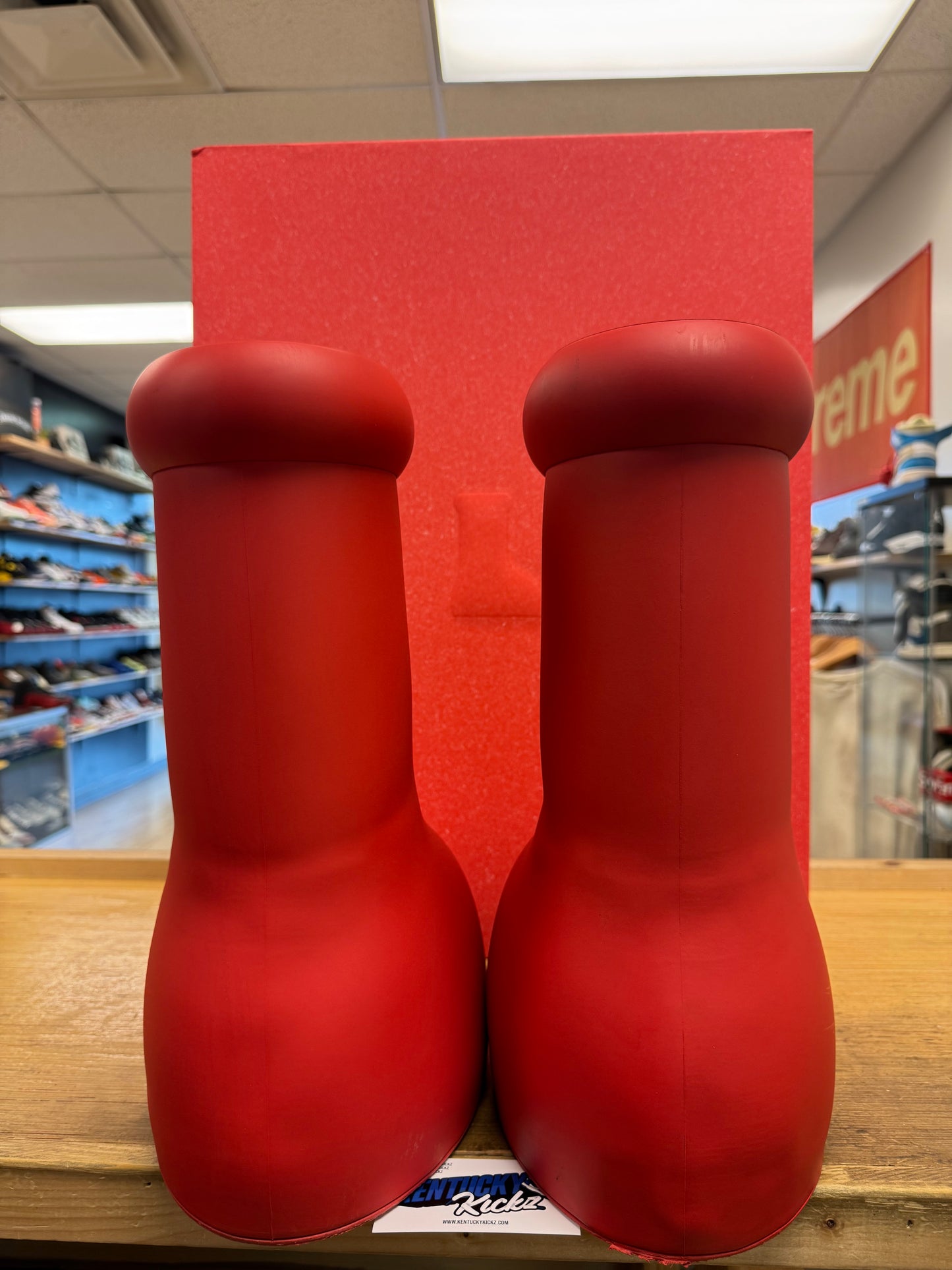 MSCHF “Big Red Boots” (Sz 10)