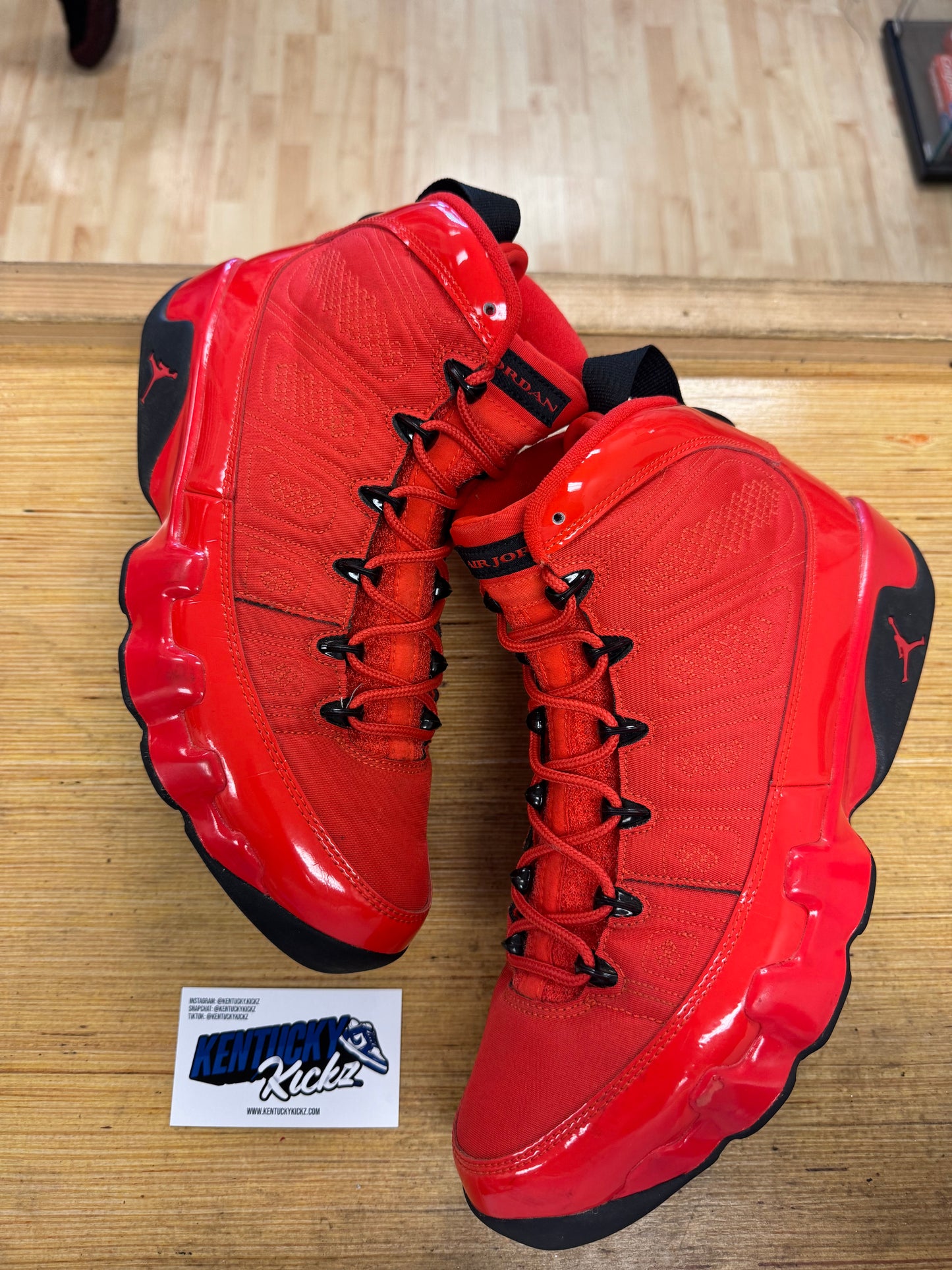 Jordan 9 Retro “Chile Red” (Sz 10.5)