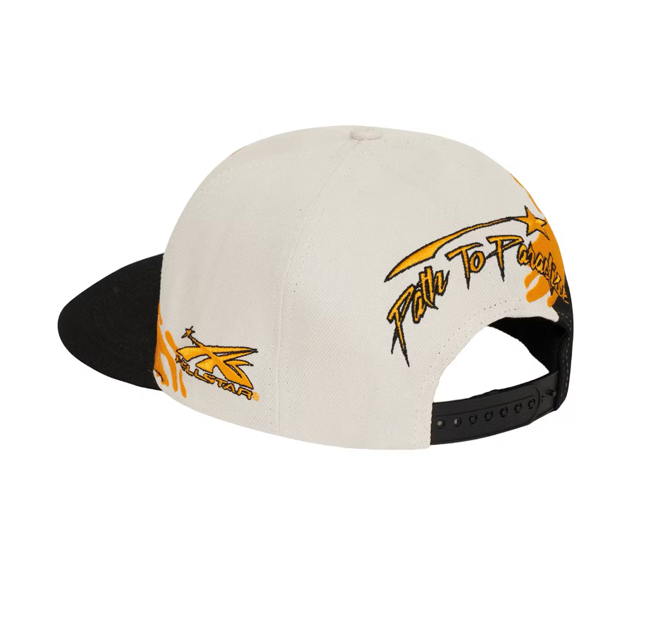 HELLSTAR Paintbrush Snapback Hat “Orange/Black”