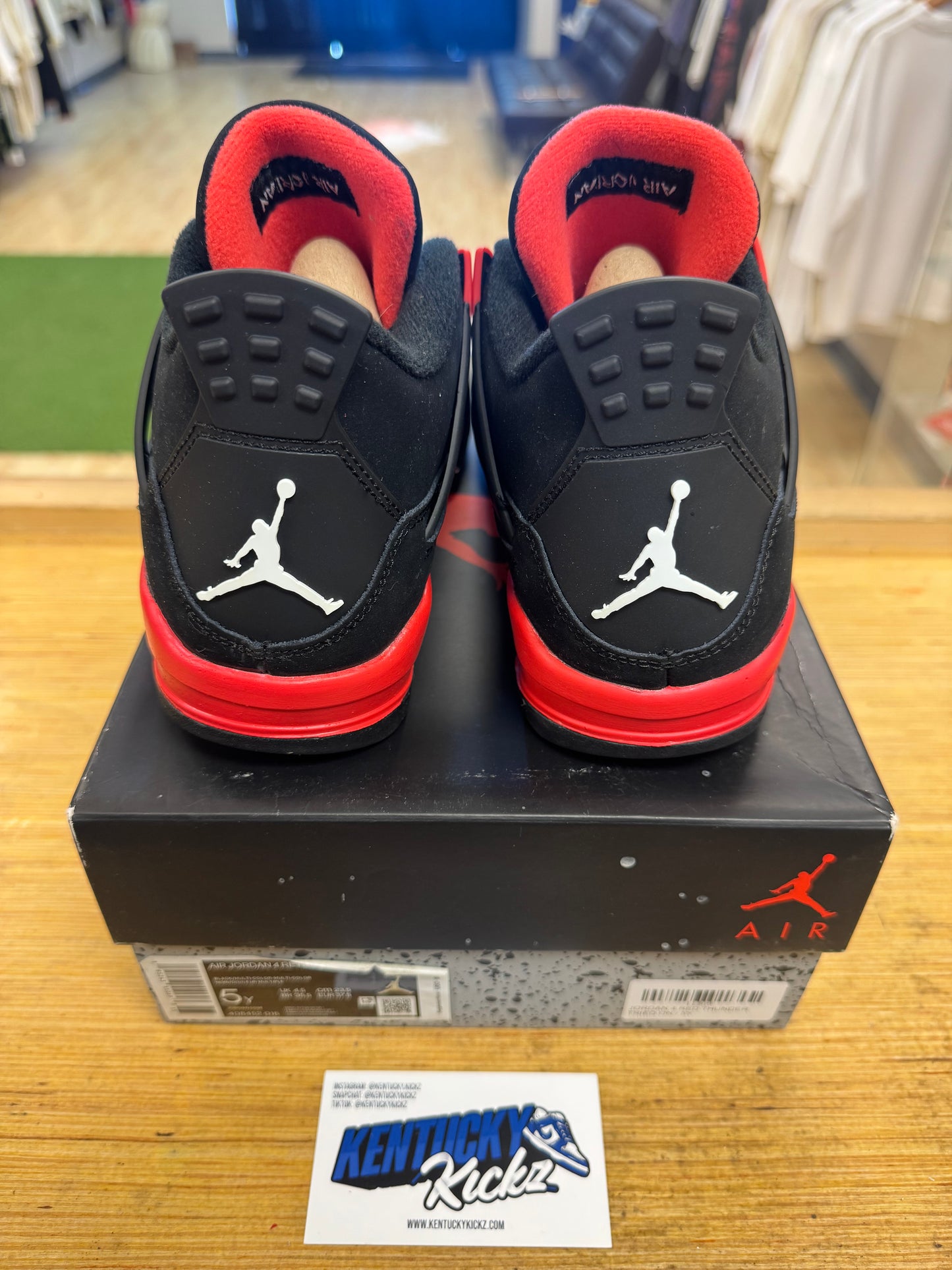 Jordan 4 Retro “Red Thunder” (Sz 5Y)