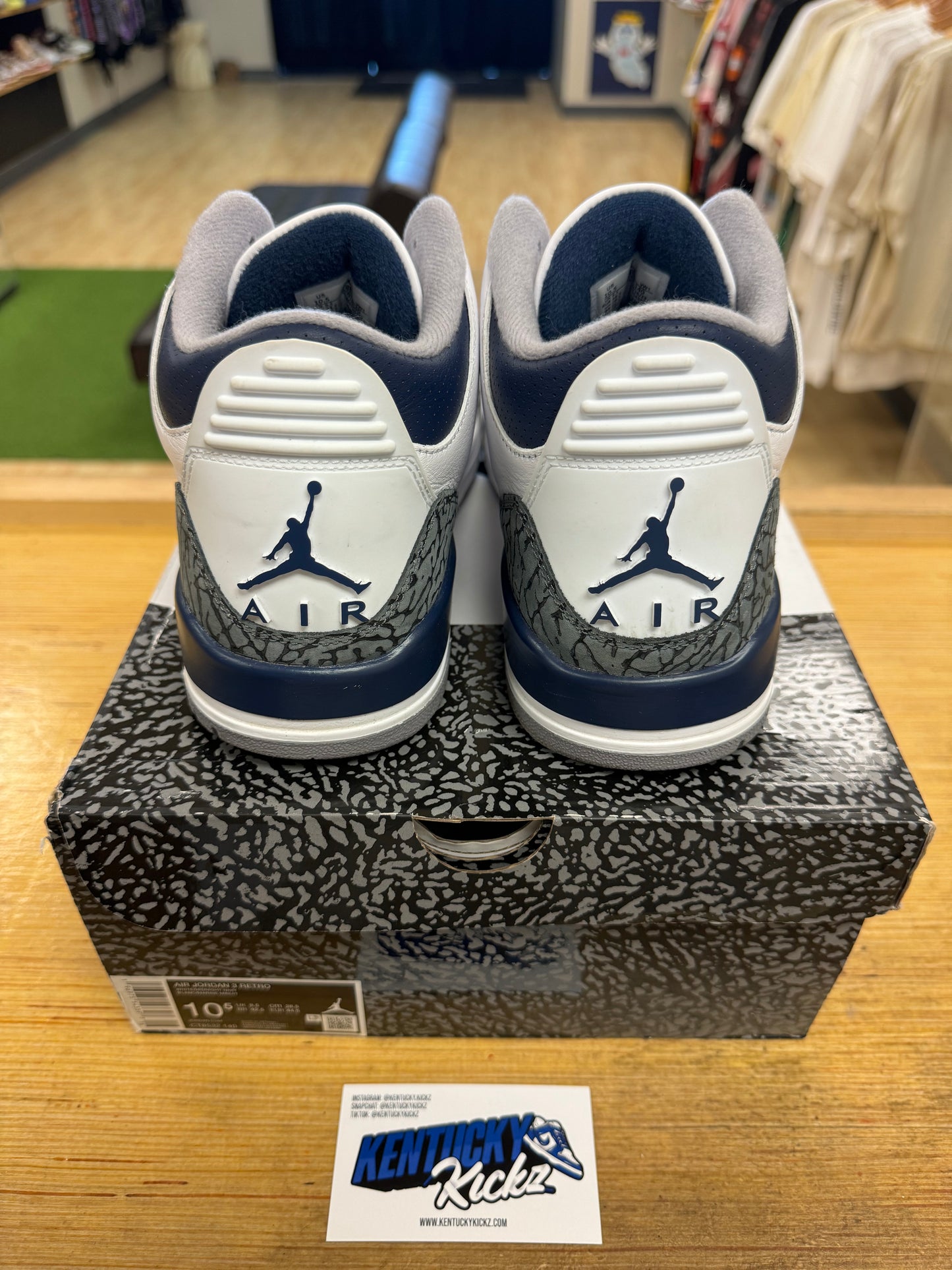 Jordan 3 Retro “Midnight Navy” (Sz 10.5)