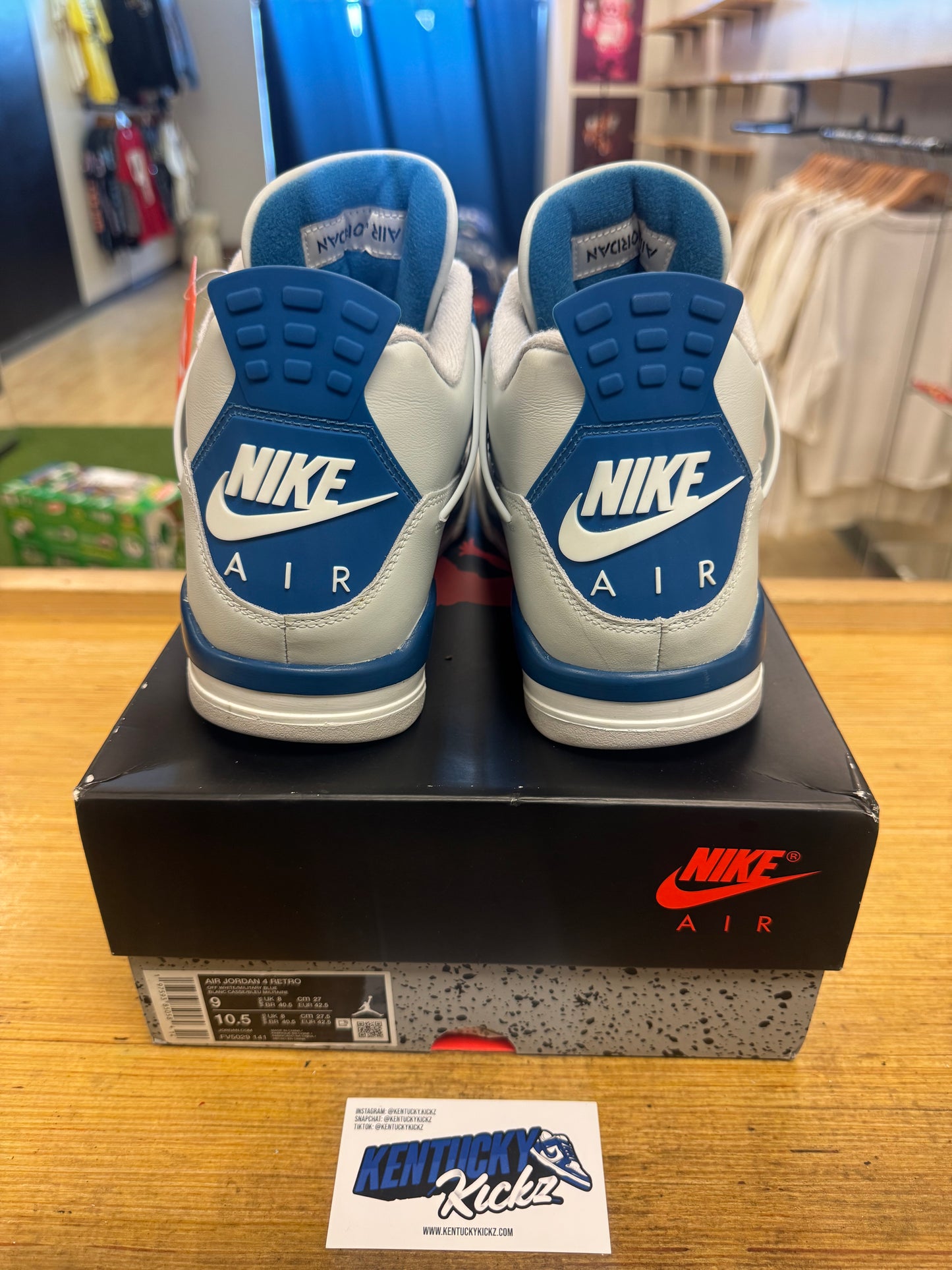 Jordan 4 Retro “Military Blue” 2024 (Sz 11)