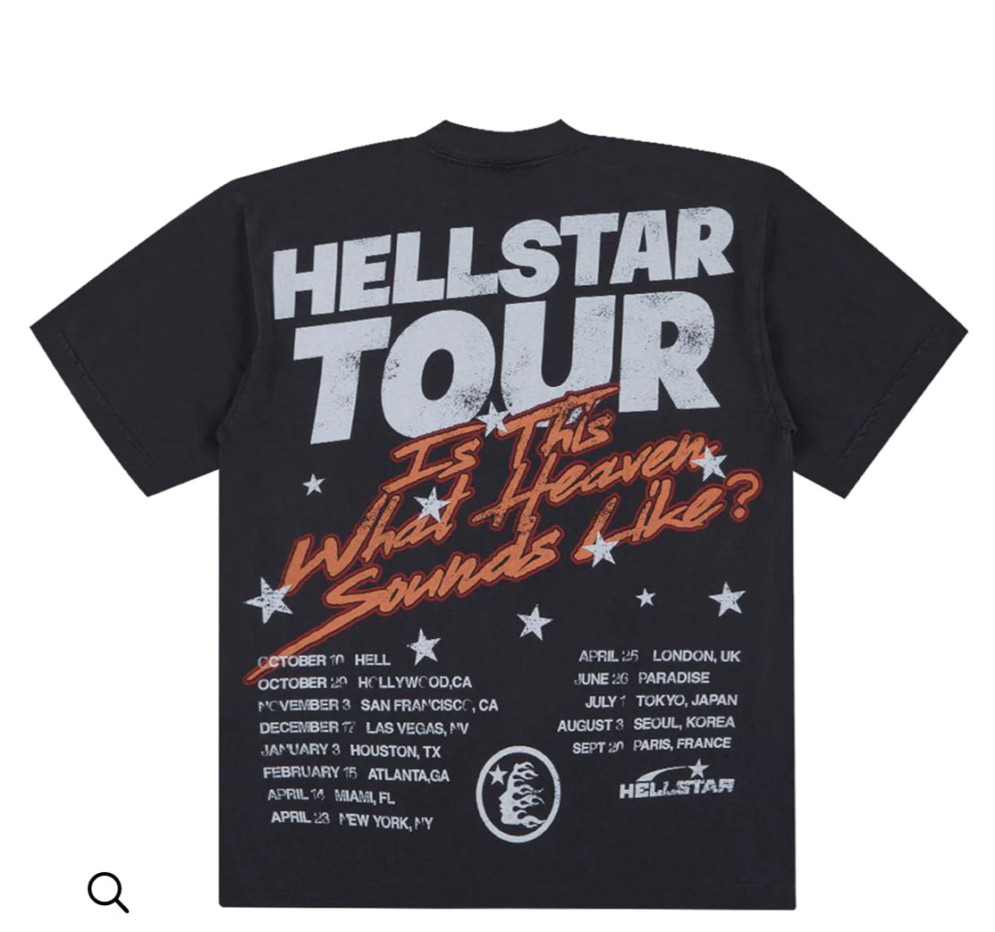 Hellstar Biker Tour Tee “Vintage Black”