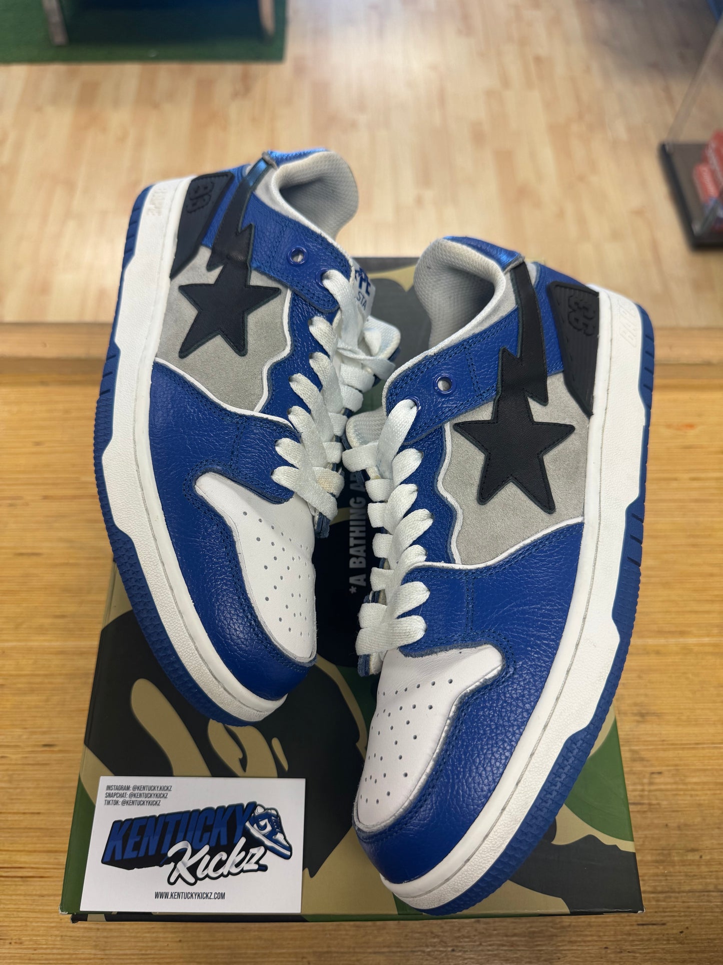 Bathing Ape Bape SK8 Sta “Blue Grey