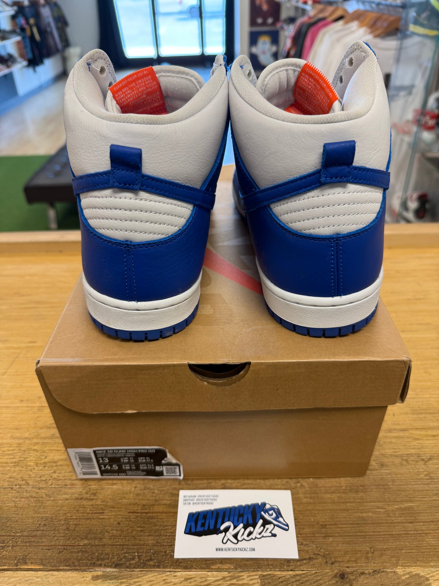 SB Dunk High Pro ISO “Kentucky” (Sz 13)