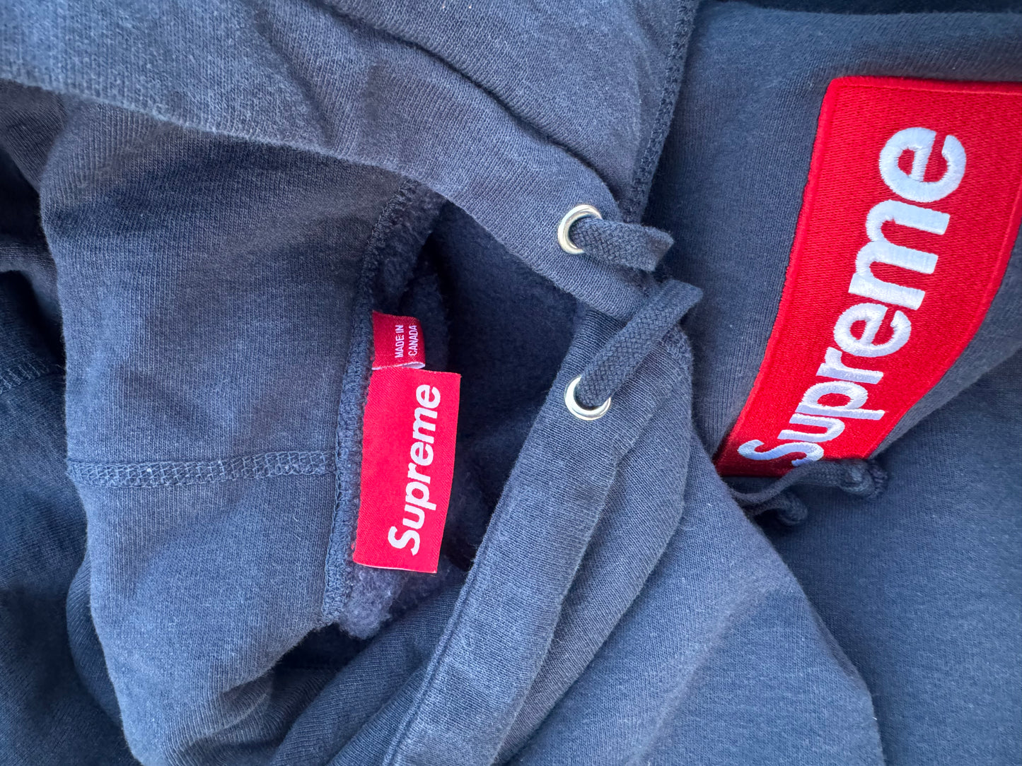 Supreme Box Logo Hooded Sweatshirt “Navy” (FW24)