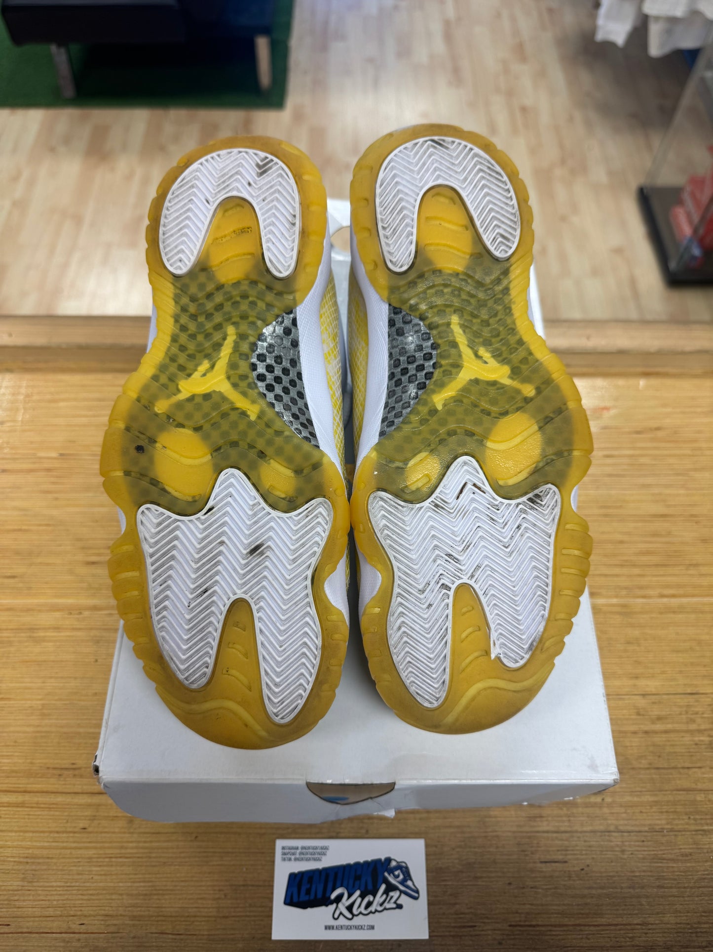 Jordan 11 Low Retro “Yellow Snakeskin” (Sz 9 Men)