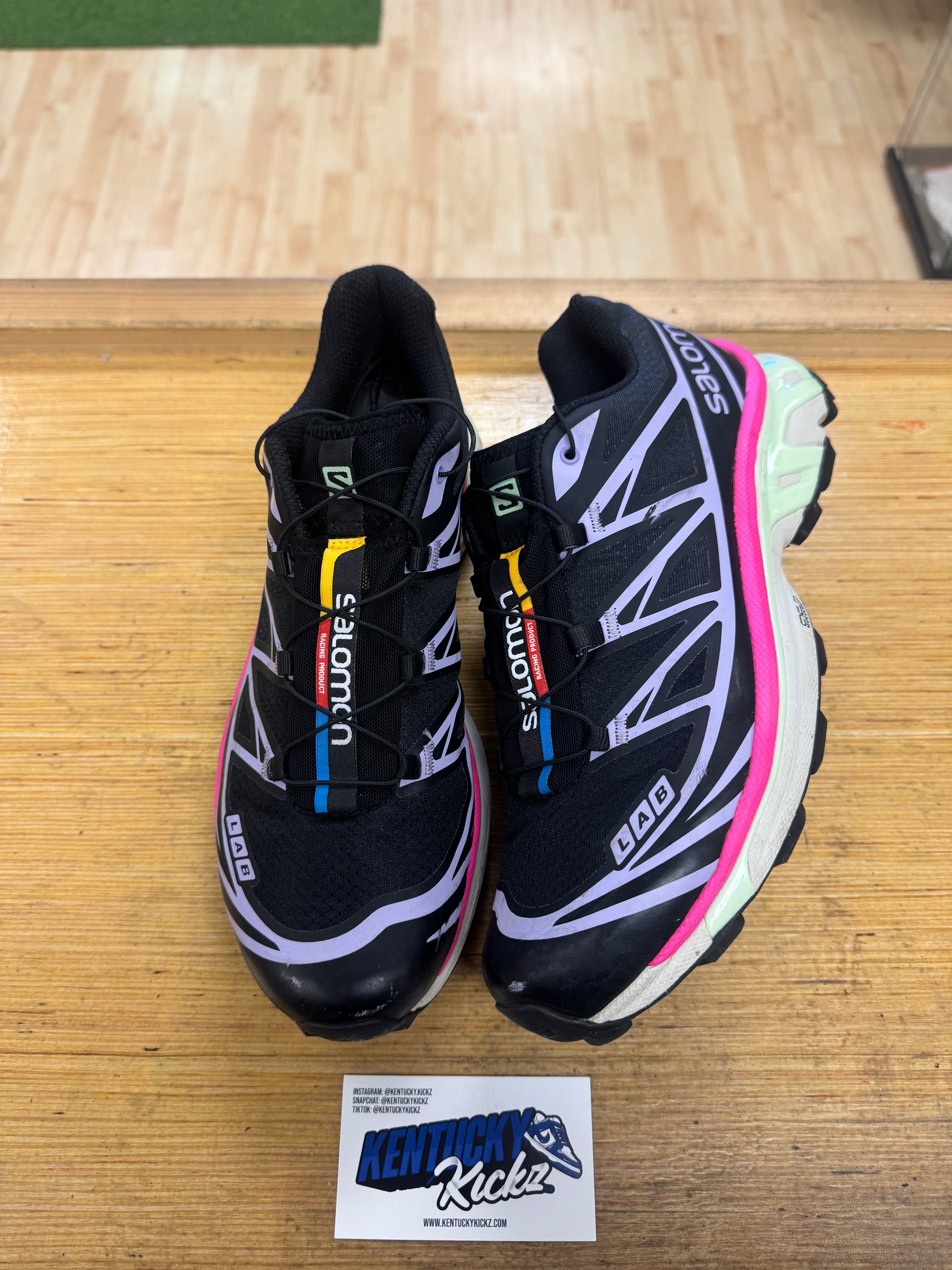 まーさとっSalomon スケーティング　187 (#12) Salomon XT-6 “Black Lavender Pink” (Sz 8.5) – Kentucky Kickz