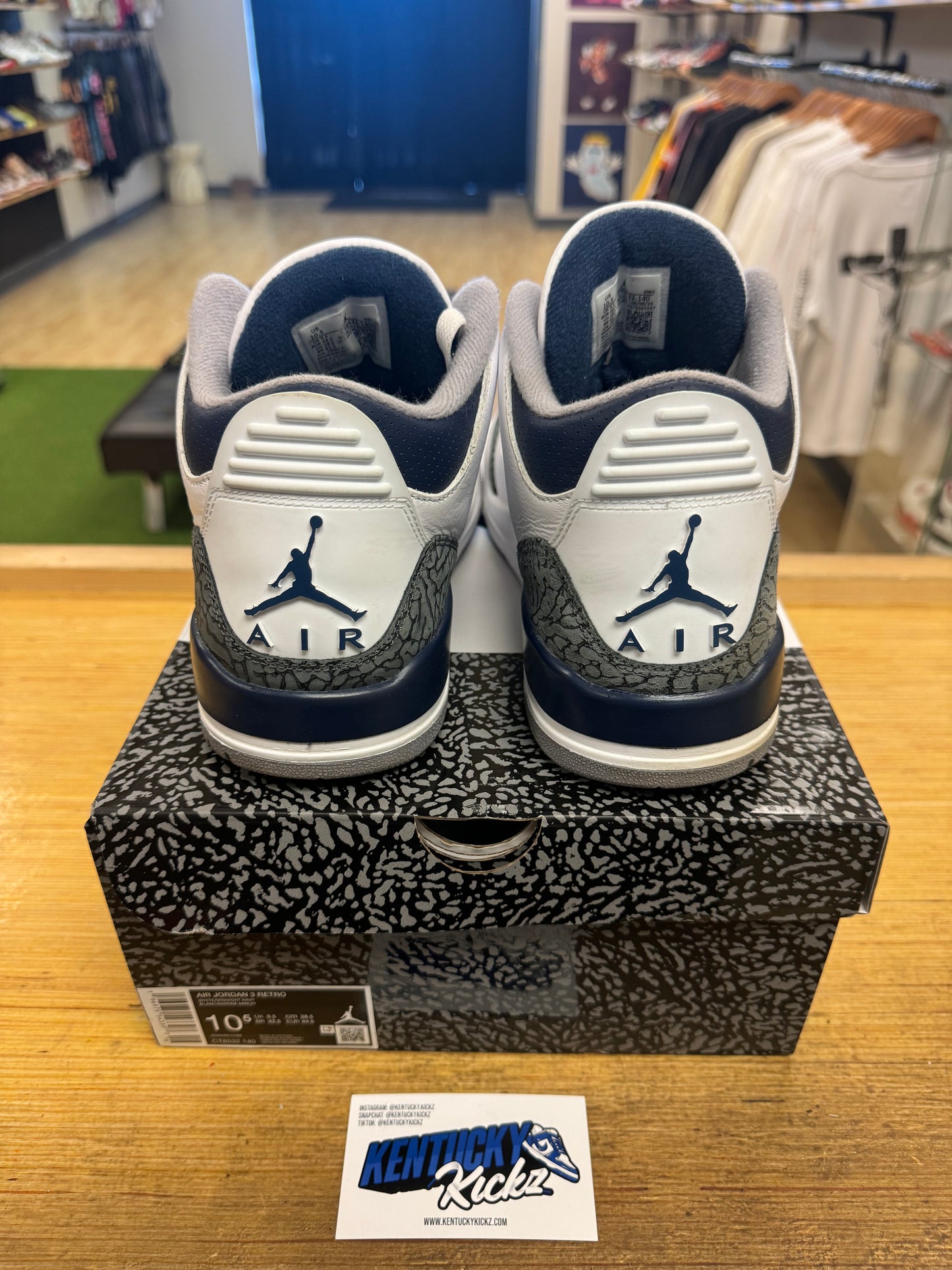 Jordan 3 Retro “Midnight Navy” (Sz 10.5)
