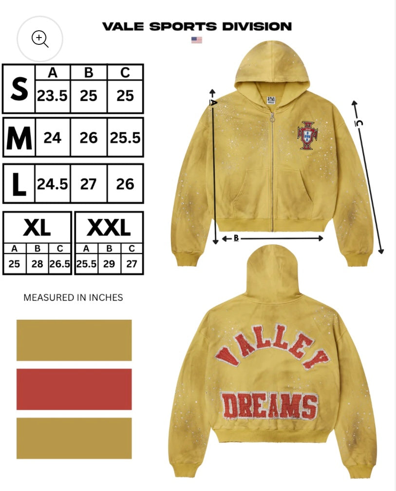 “VALE” PLUTO CLUSTERED ZIP UP (Yellow)