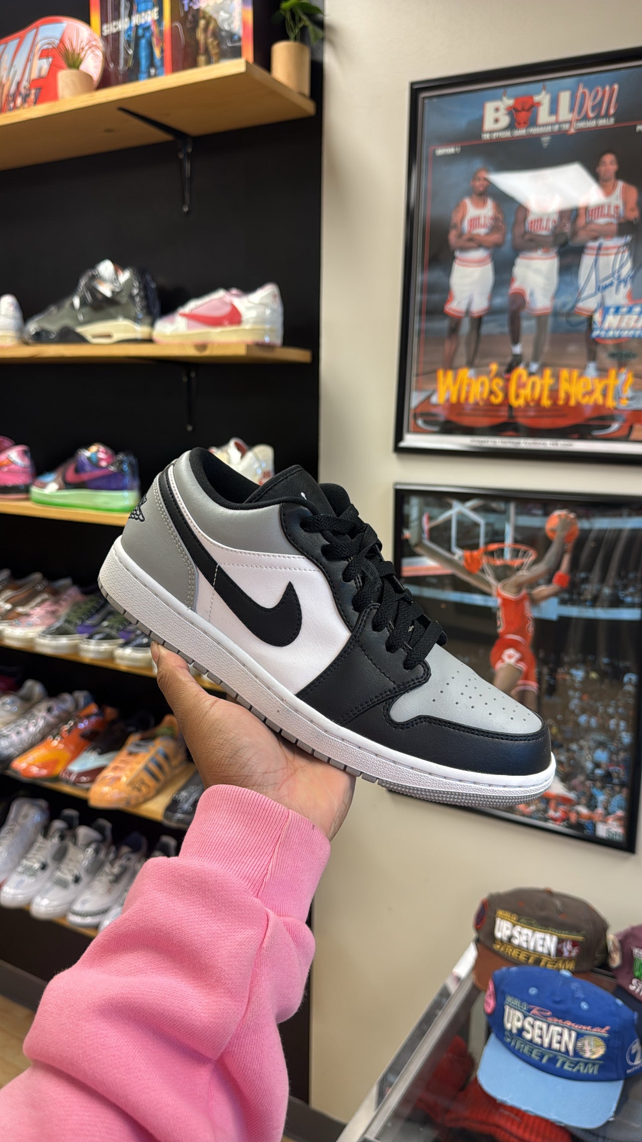 Jordan 1 Low “Shadow Toe” (Sz 10.5)