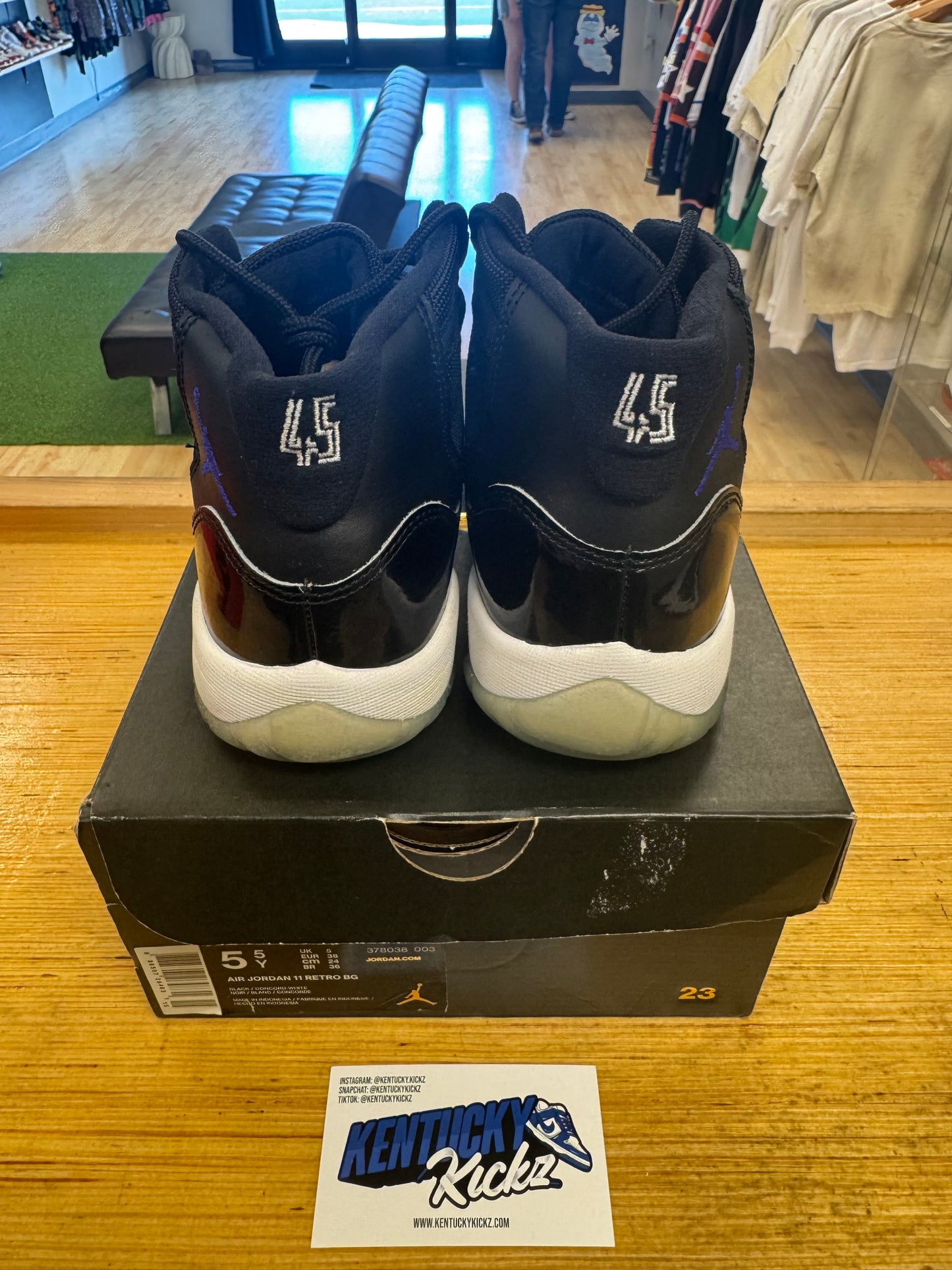 Jordan 11 Retro “Space Jam” (Sz 5.5Y)