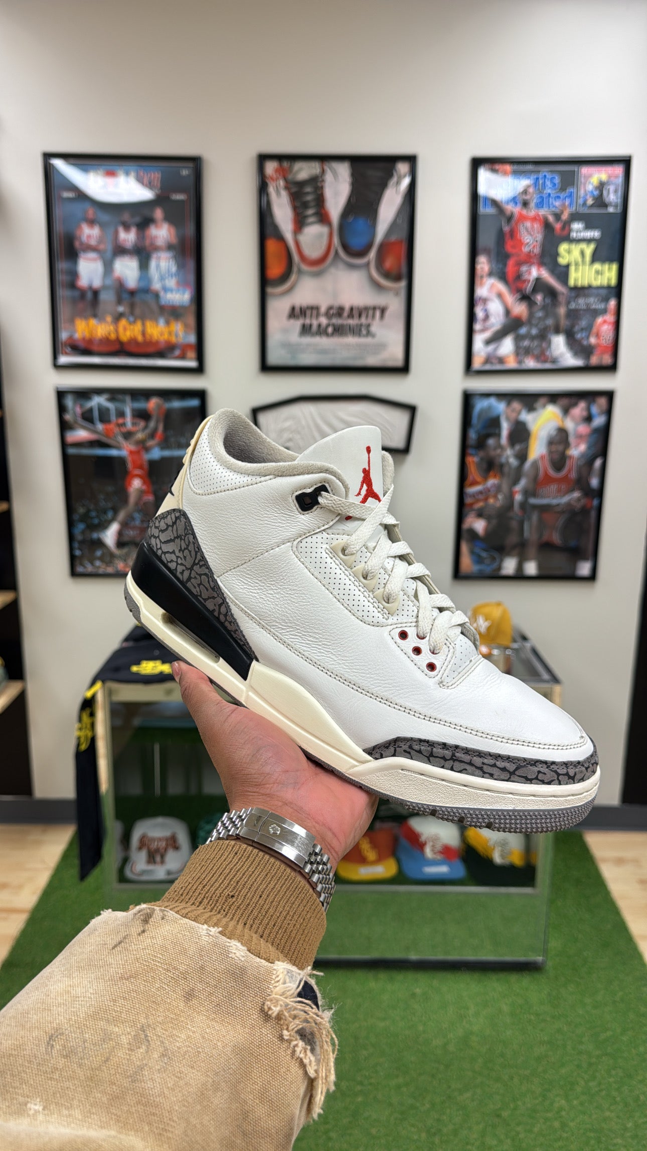 Jordan 3 Retro “White Cement Reimagined” (Sz 12)