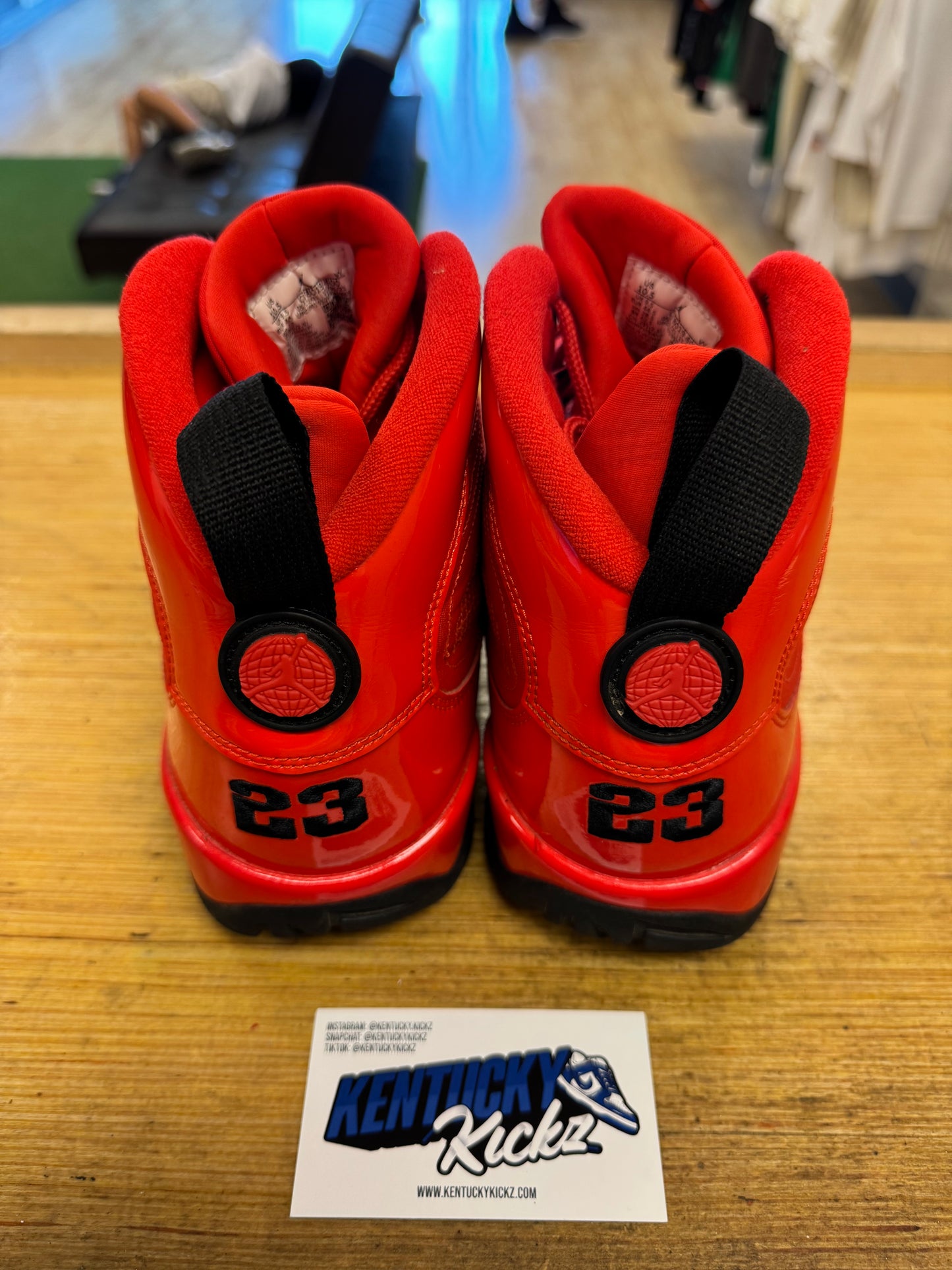 Jordan 9 Retro “Chile Red” (Sz 10.5)