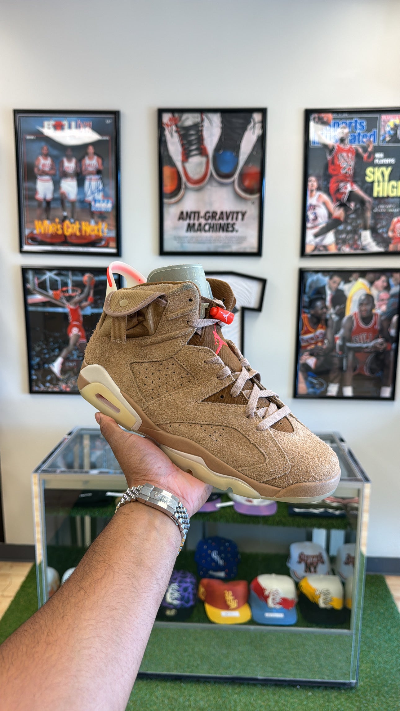 Jordan 6 Retro “Travis Scott British Khaki” (Sz 10.5)