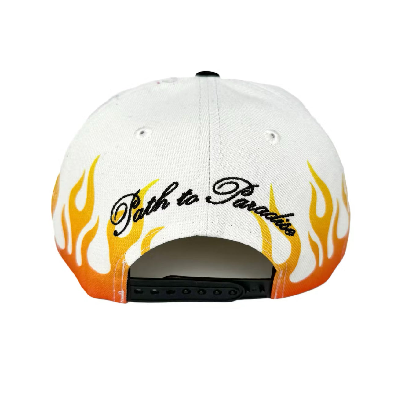 HELLSTAR Flame Vintage Snapback Hat “Cream/Navy”