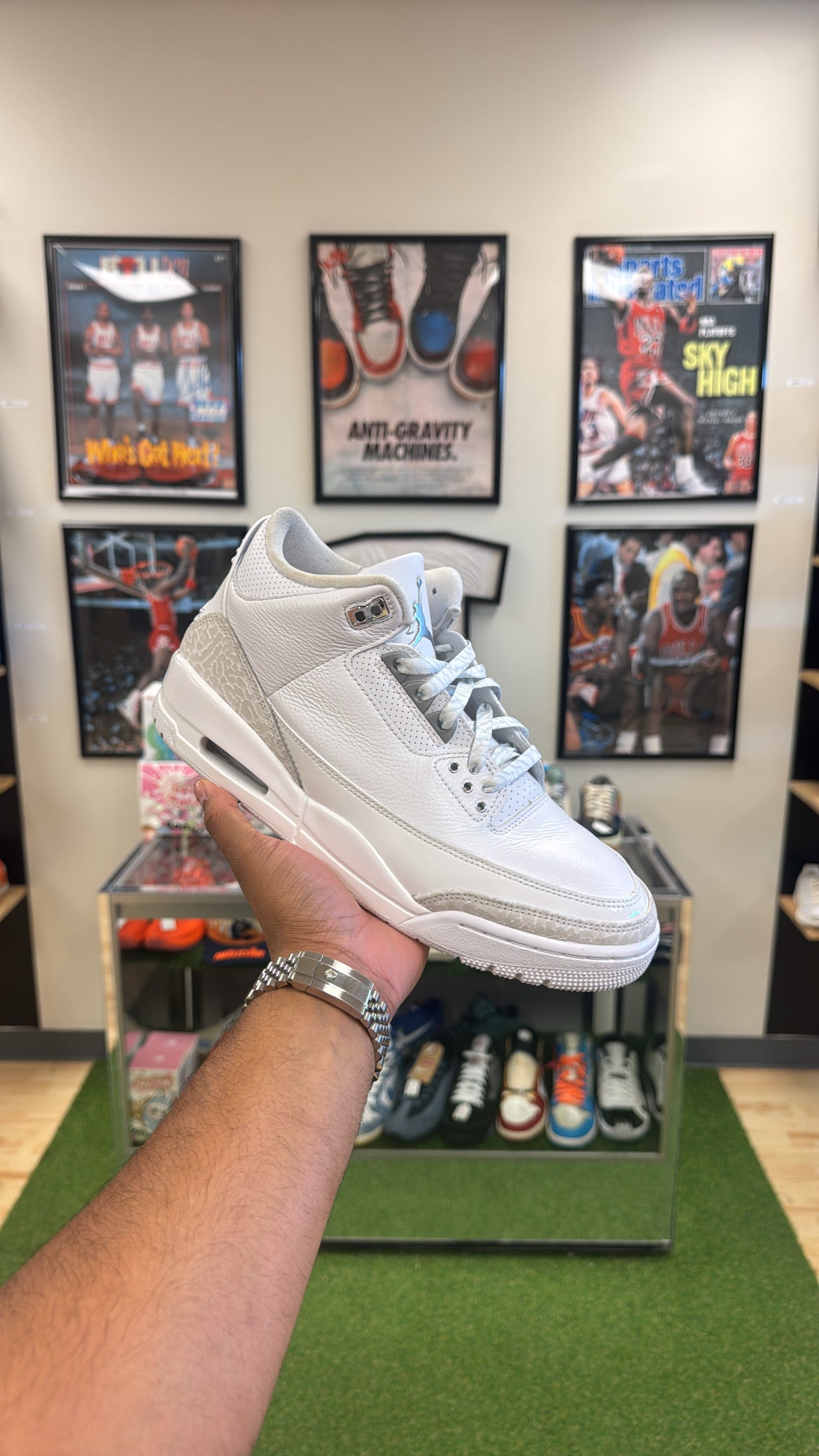 Jordan 3 Retro “Pure Money” 2025 (Sz 9.5)