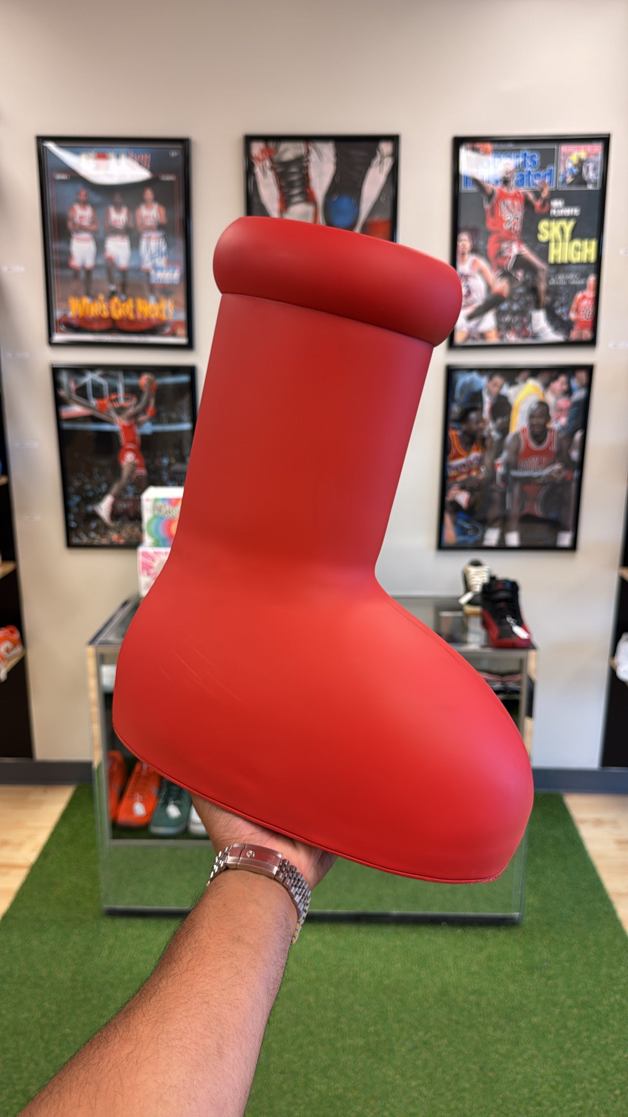 MSCHF “Big Red Boots” (Sz 10)