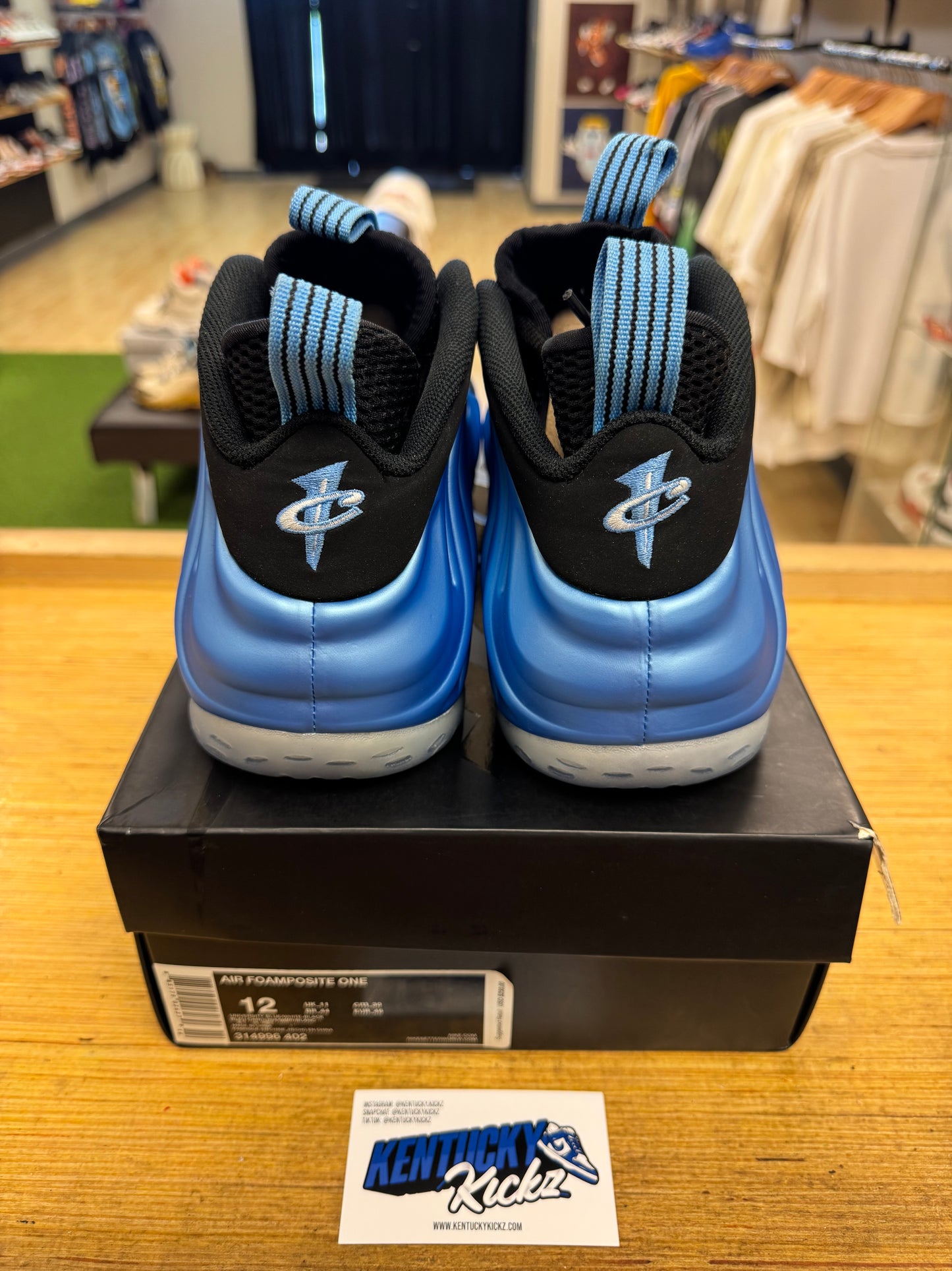 Air Foamposite One “University Blue” (Sz 12)
