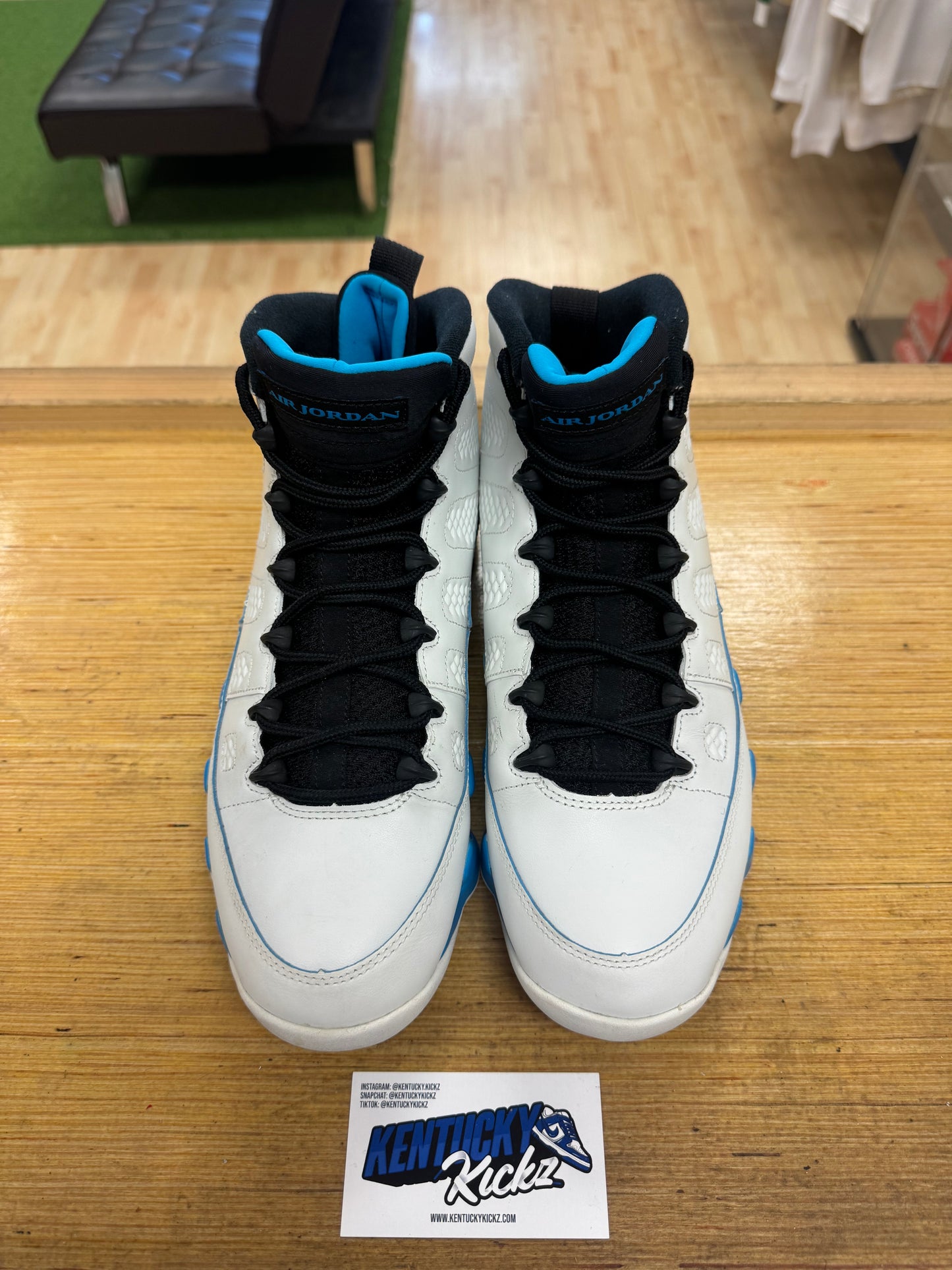 Jordan 9 Retro “Powder Blue” (Sz 10.5)