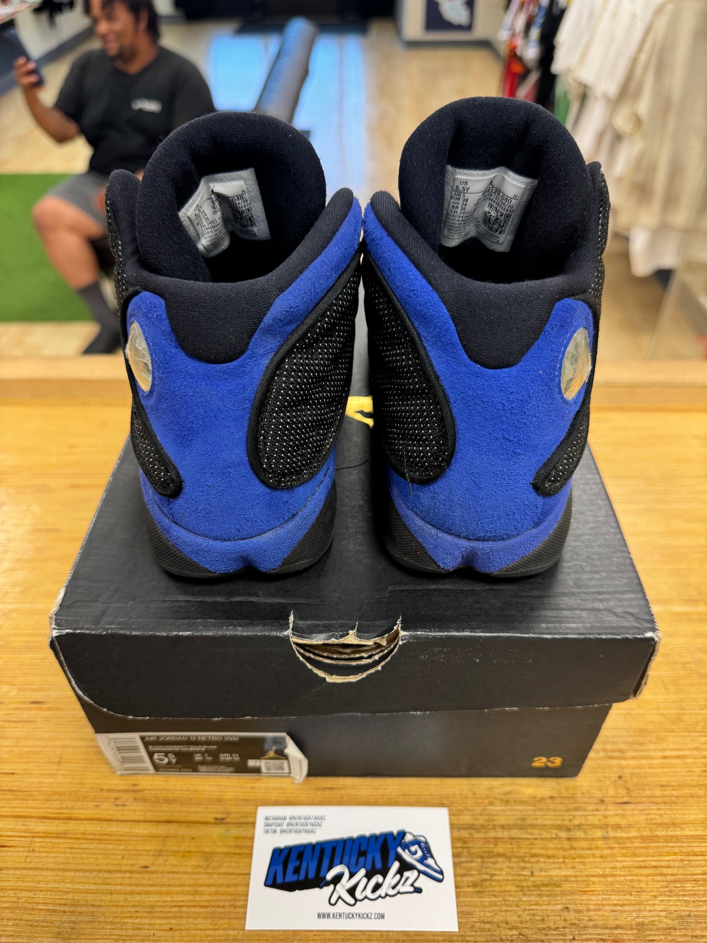 Jordan 13 Retro “Black Hyper Royal” (Sz 5.5Y)